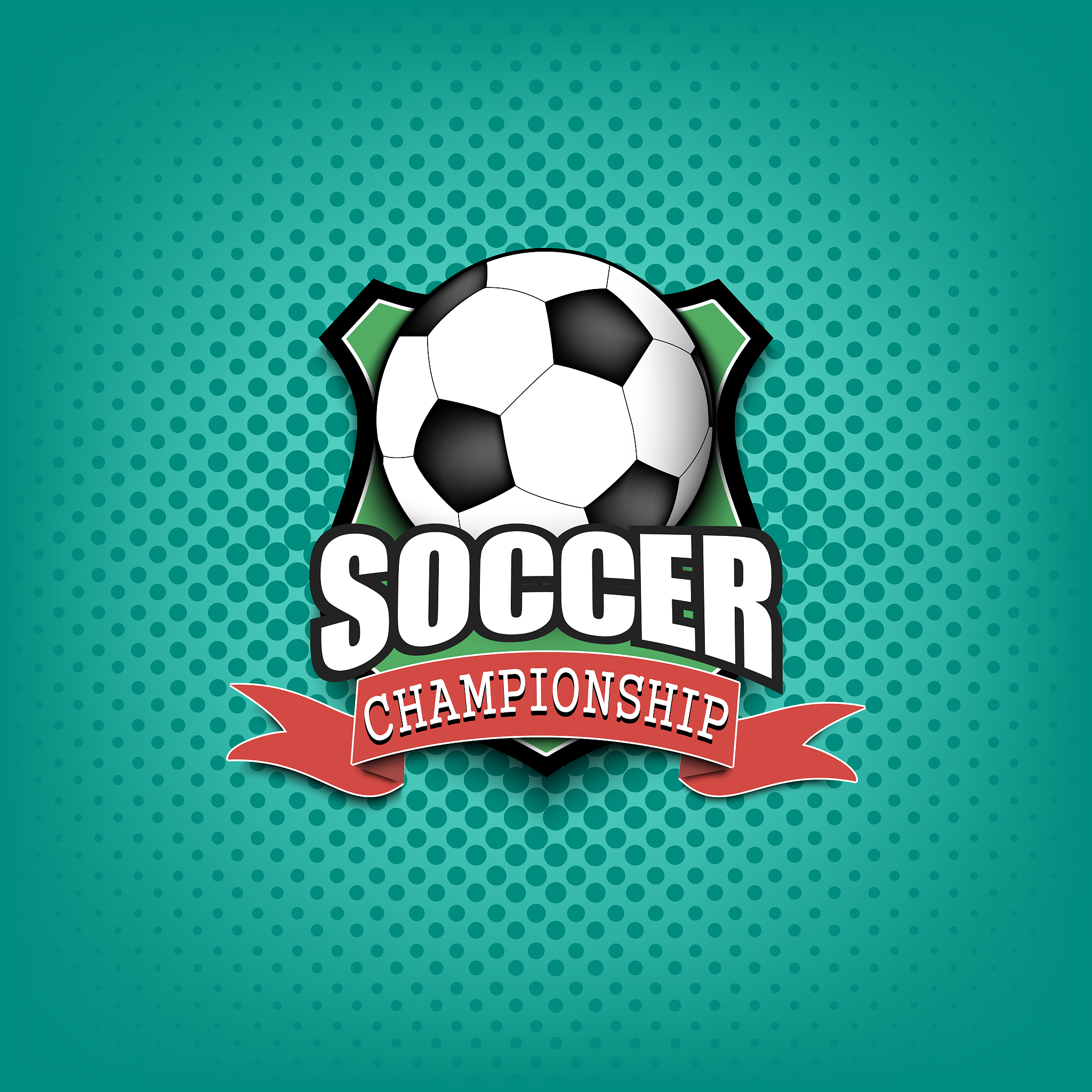 soccer logo template design