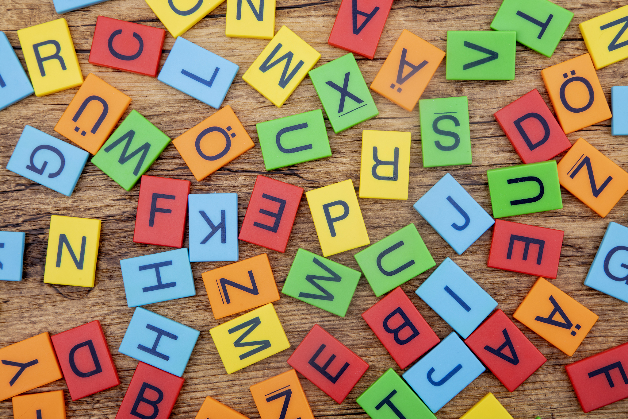 colorful letters