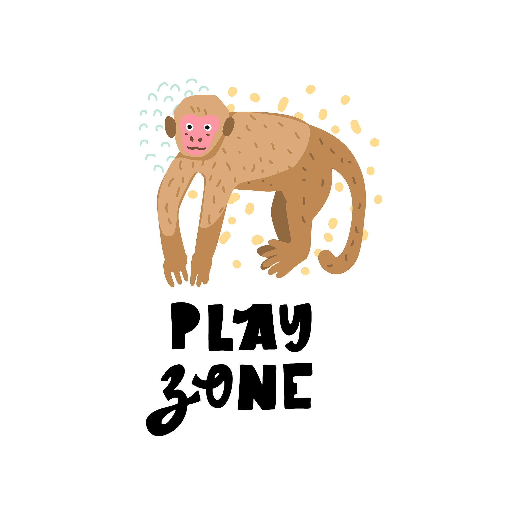 cute animals card vector