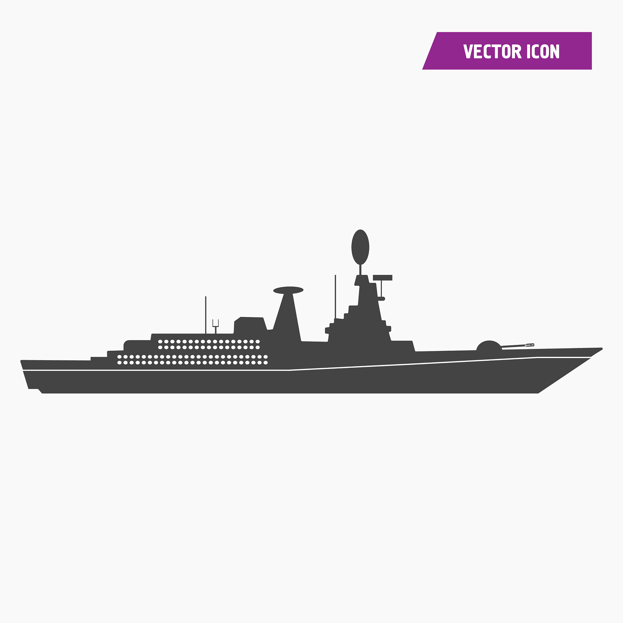 warship military ship icon