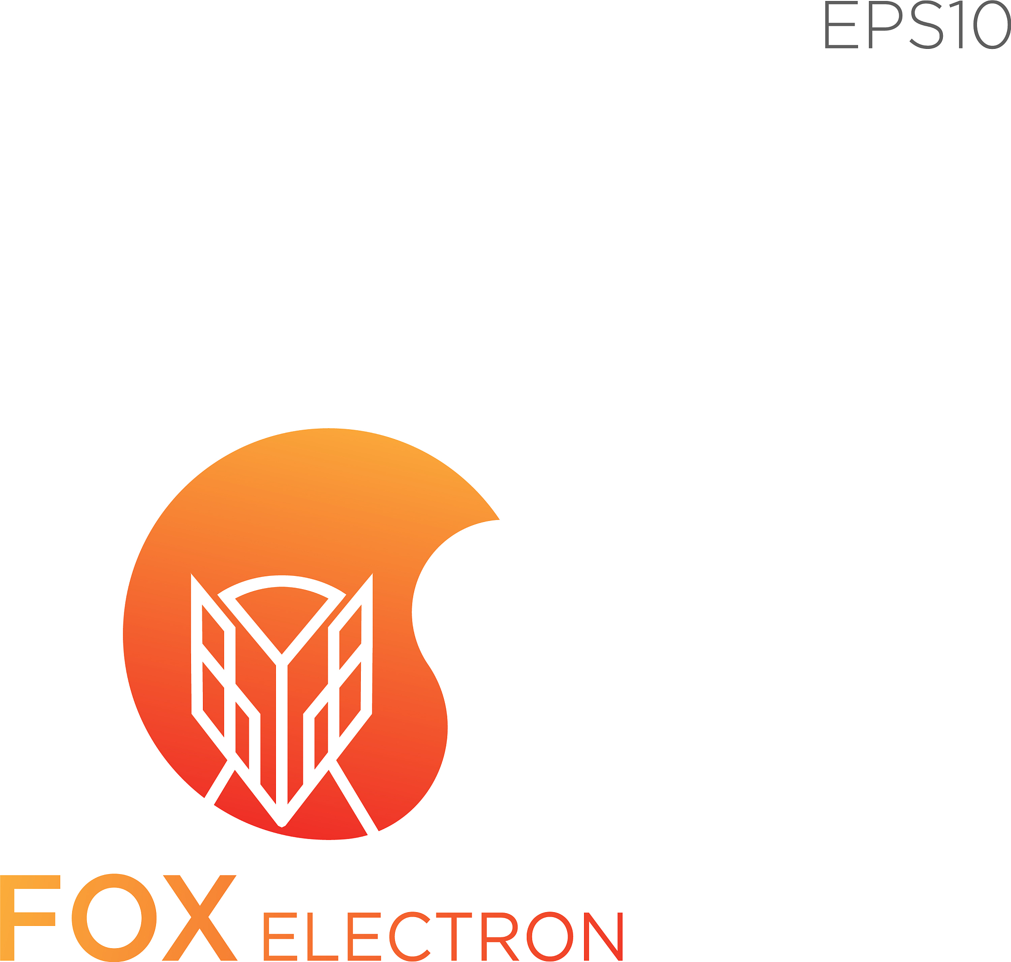 fox line icon or logo business