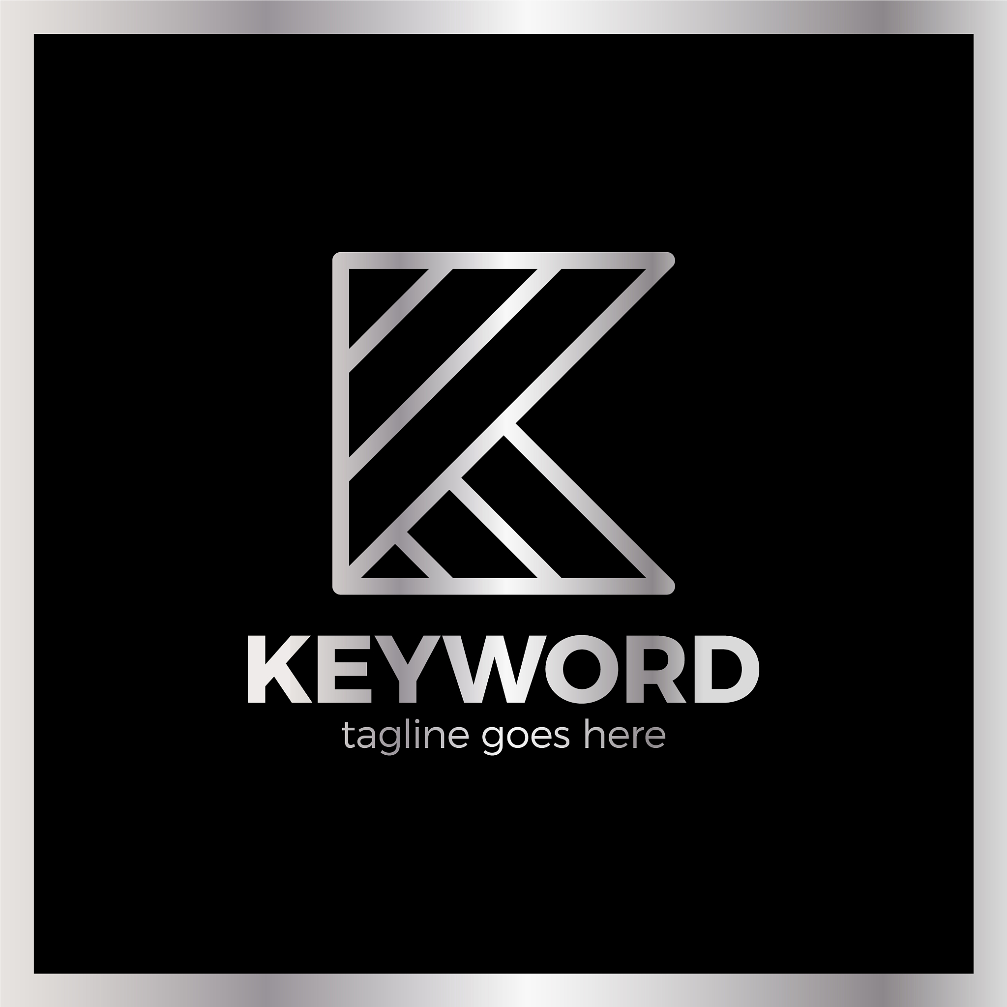 keyword logo letter k
