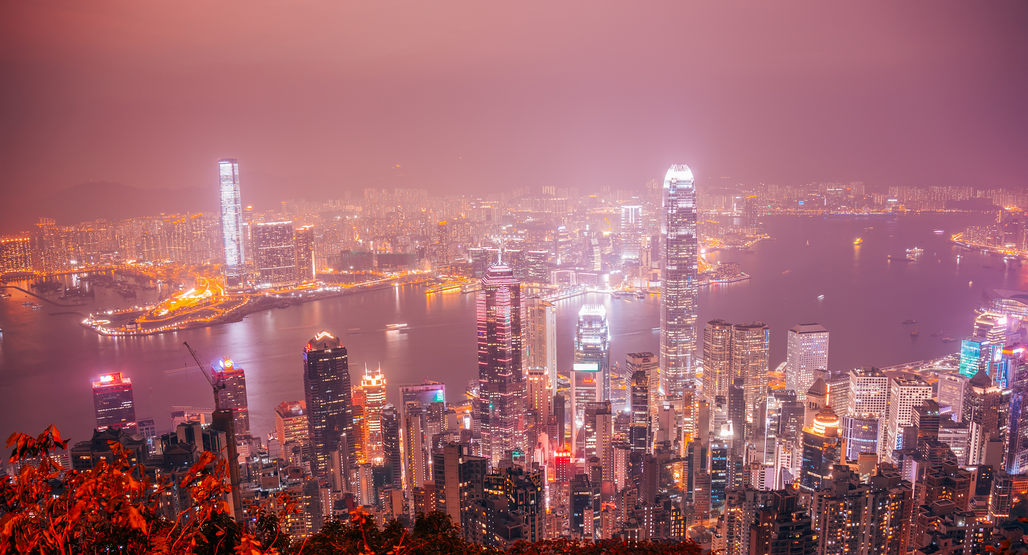 hong kong, china city skyline