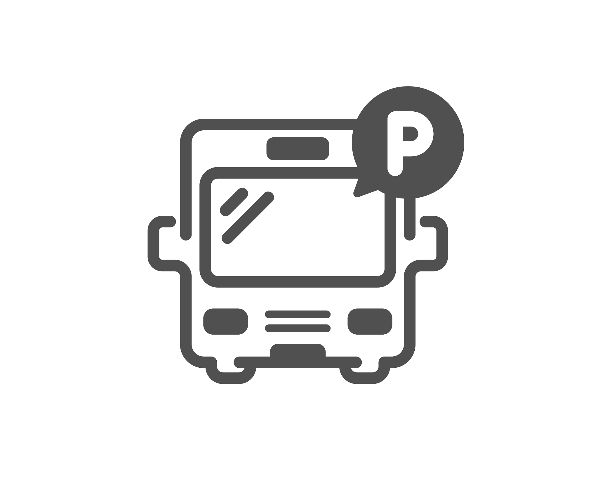 bus parking icon auto park sign