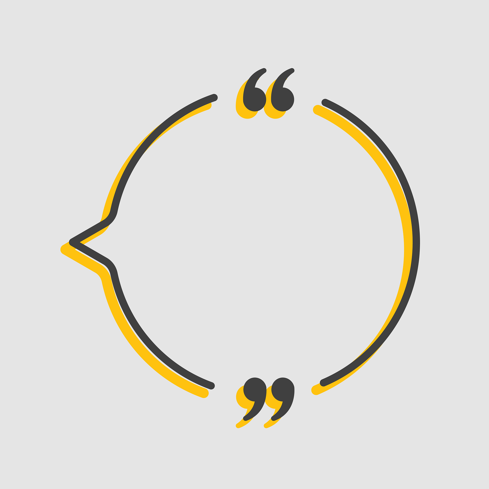 quote circle text with bracket, vector background