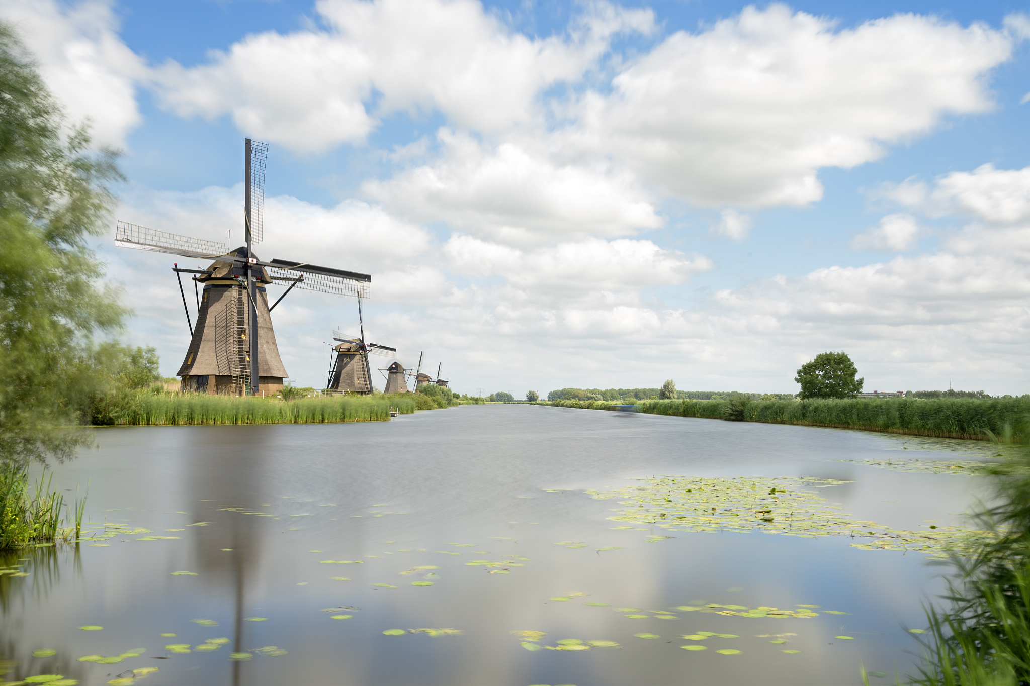 windmills long exposure