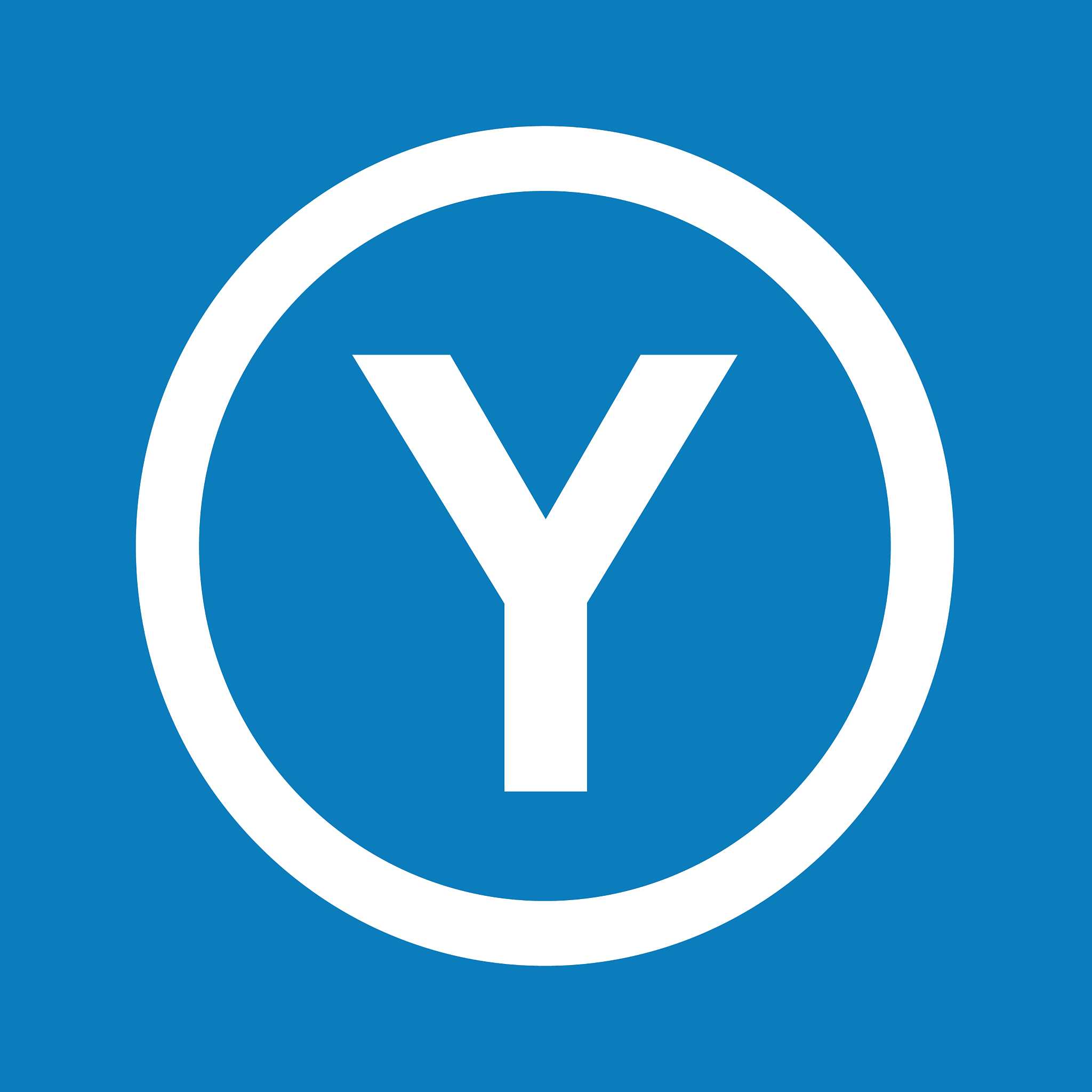 basic font letter y icon design