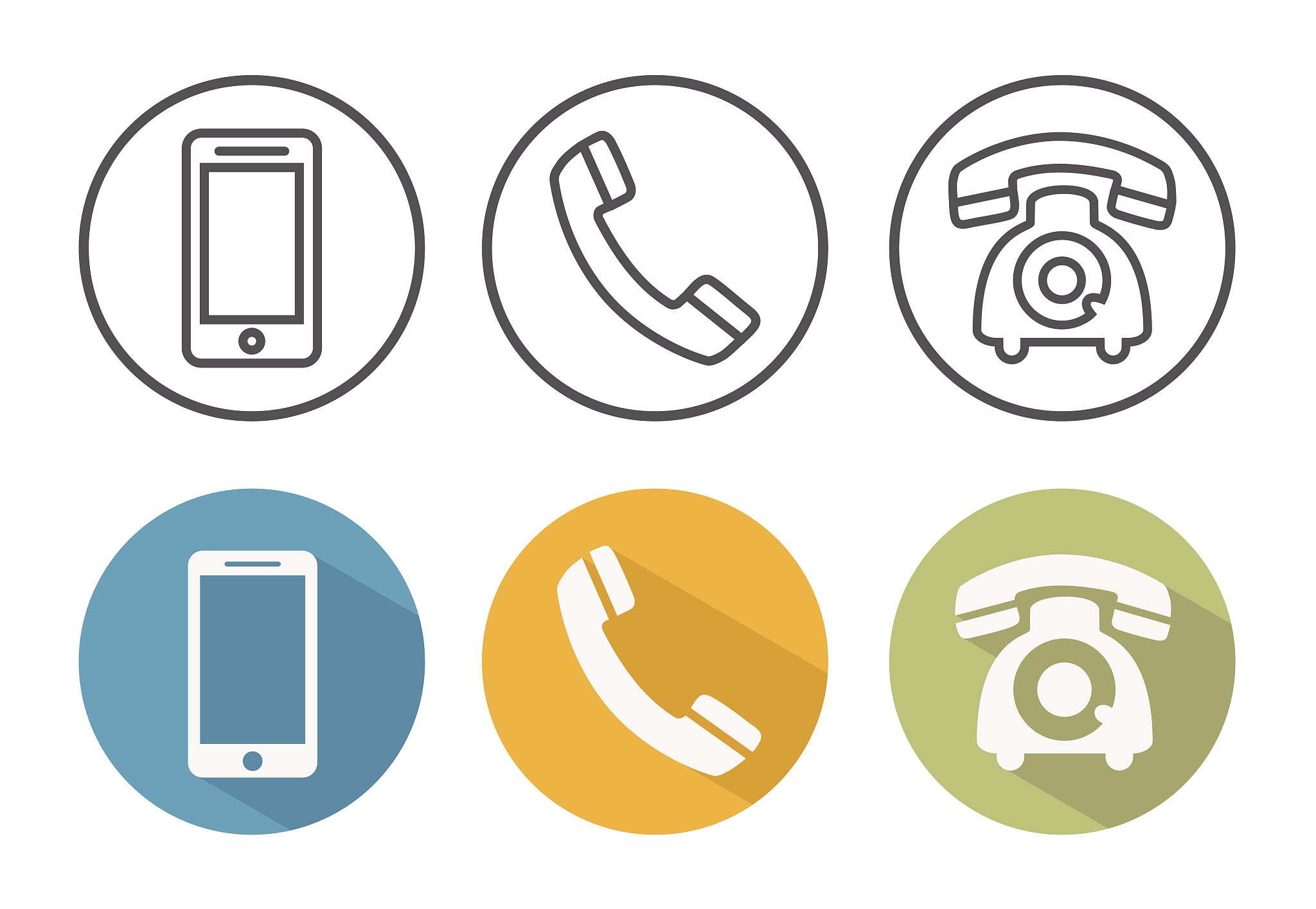 telephone icons