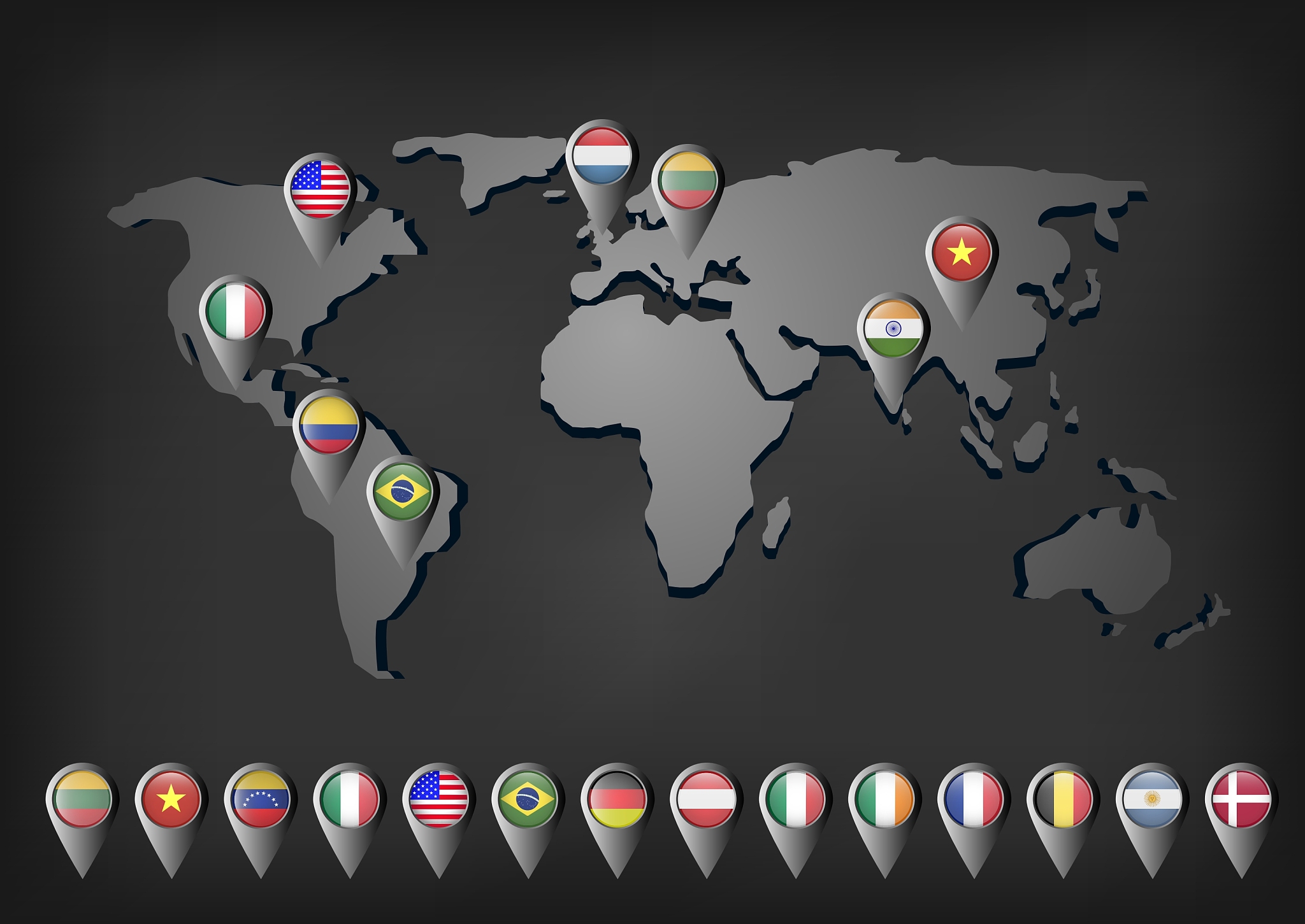 world map