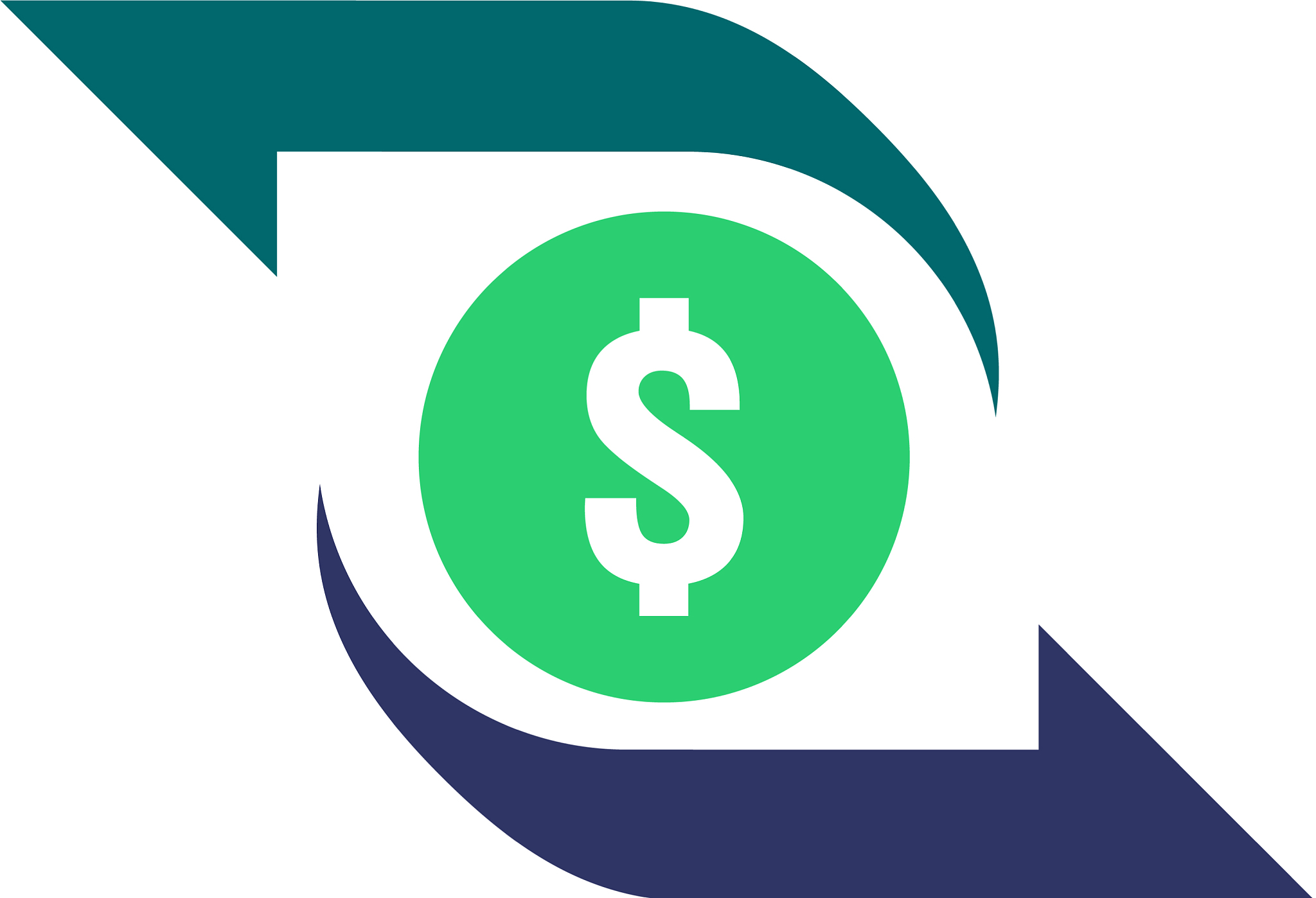 money transfer icon chargeback contour sign quick