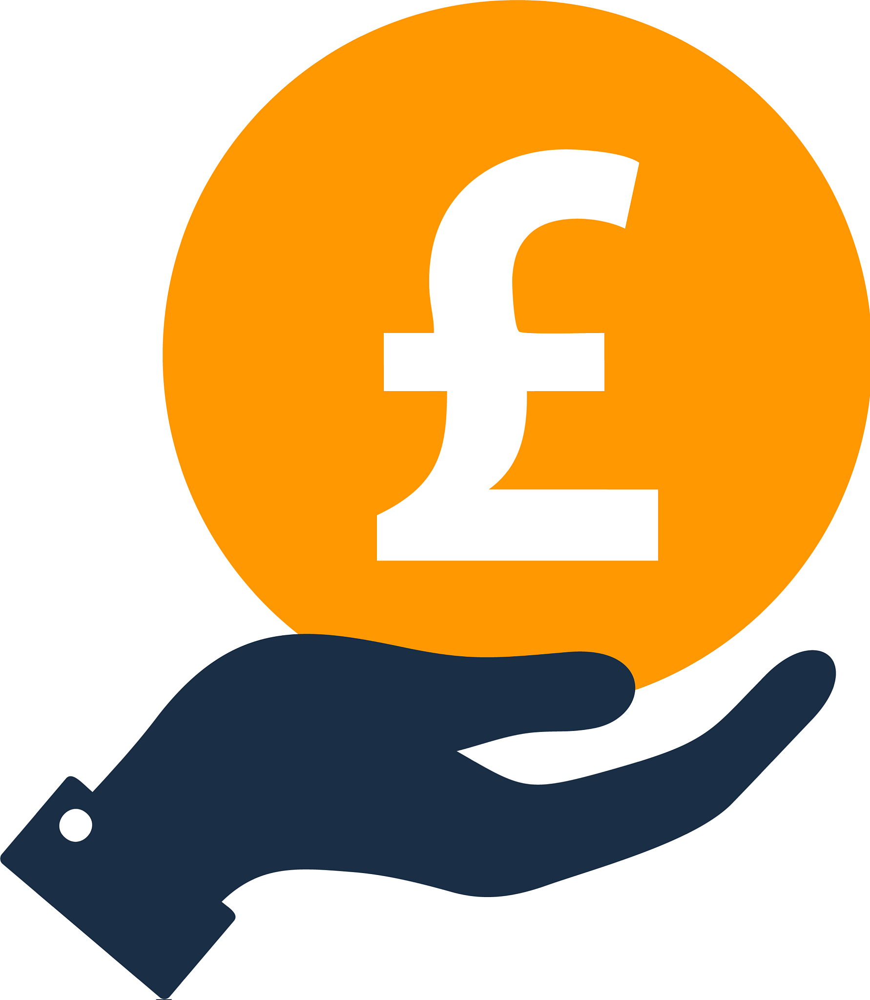 care stock market business logo icon design