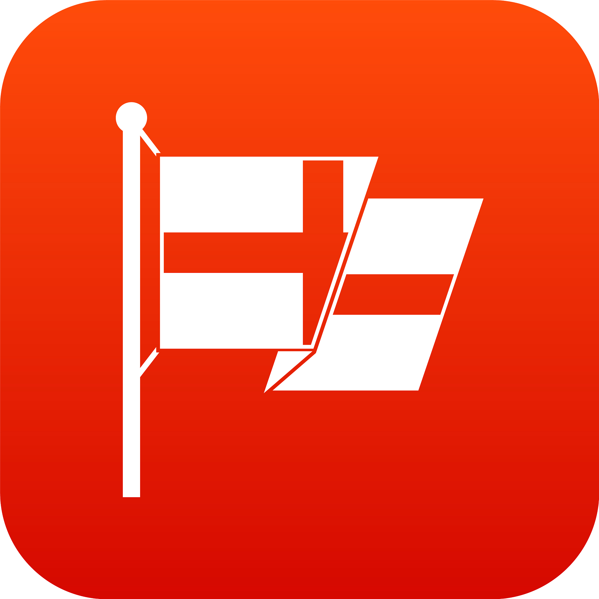 flag of sweden icon digital red