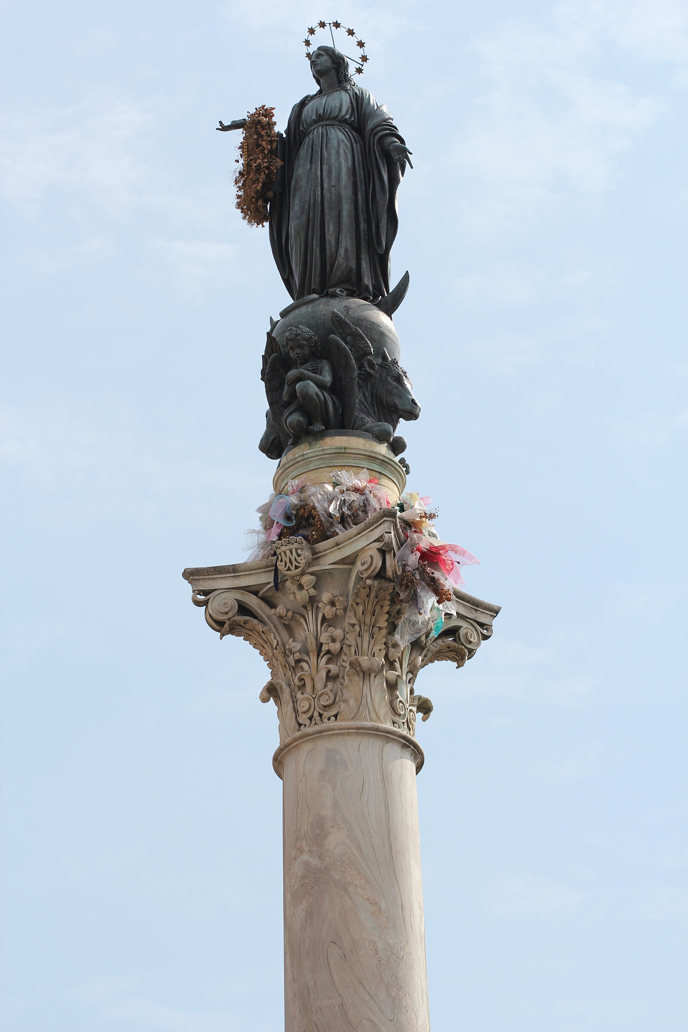 the column of the immaculate conception, monument depicting the 