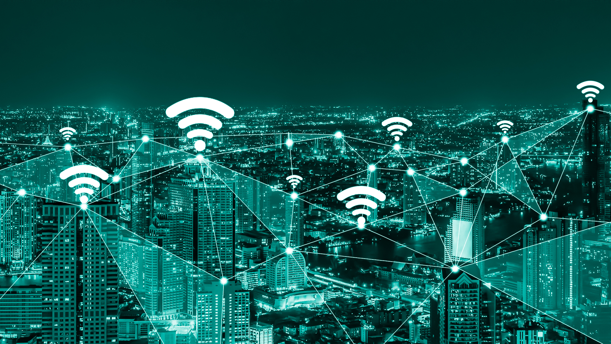 the modern creative communication and internet network connect i