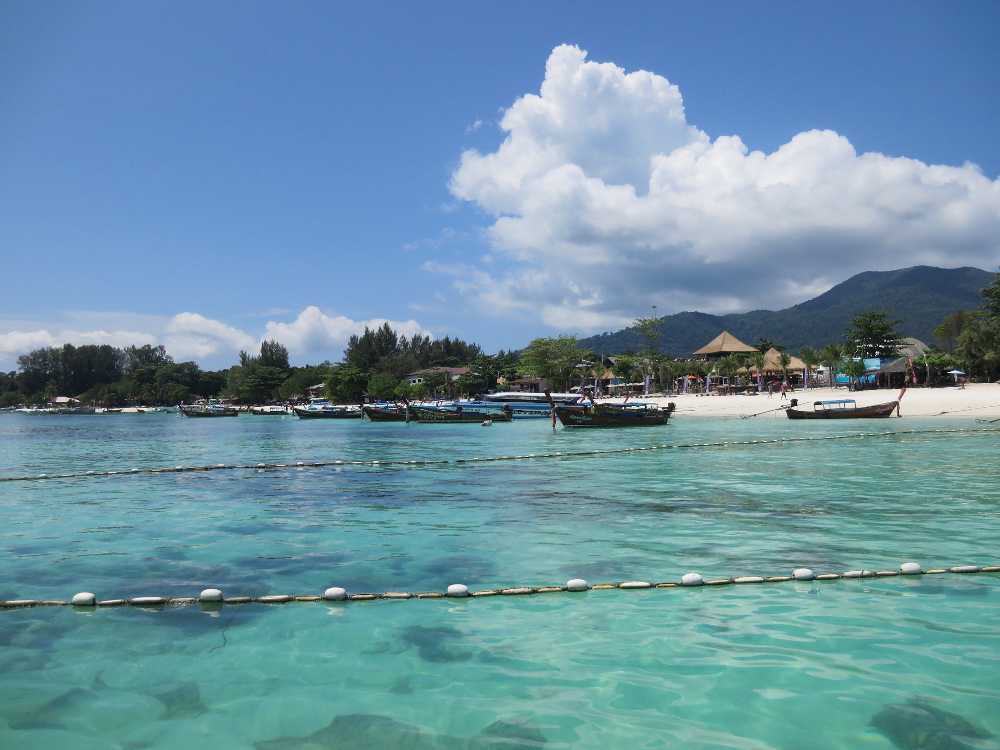 scenic view of sea against blue sky