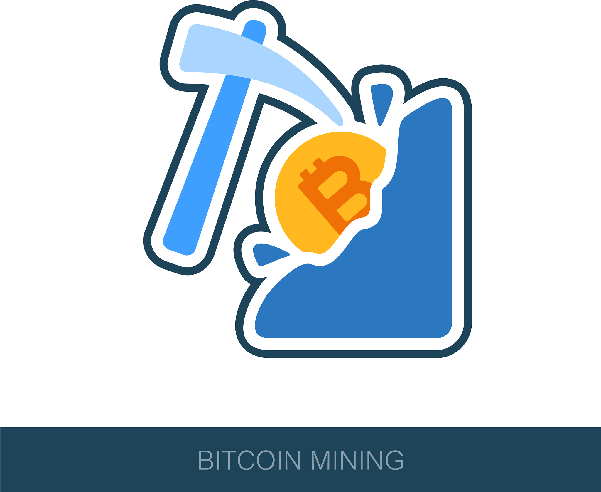 mining bitcoin icon