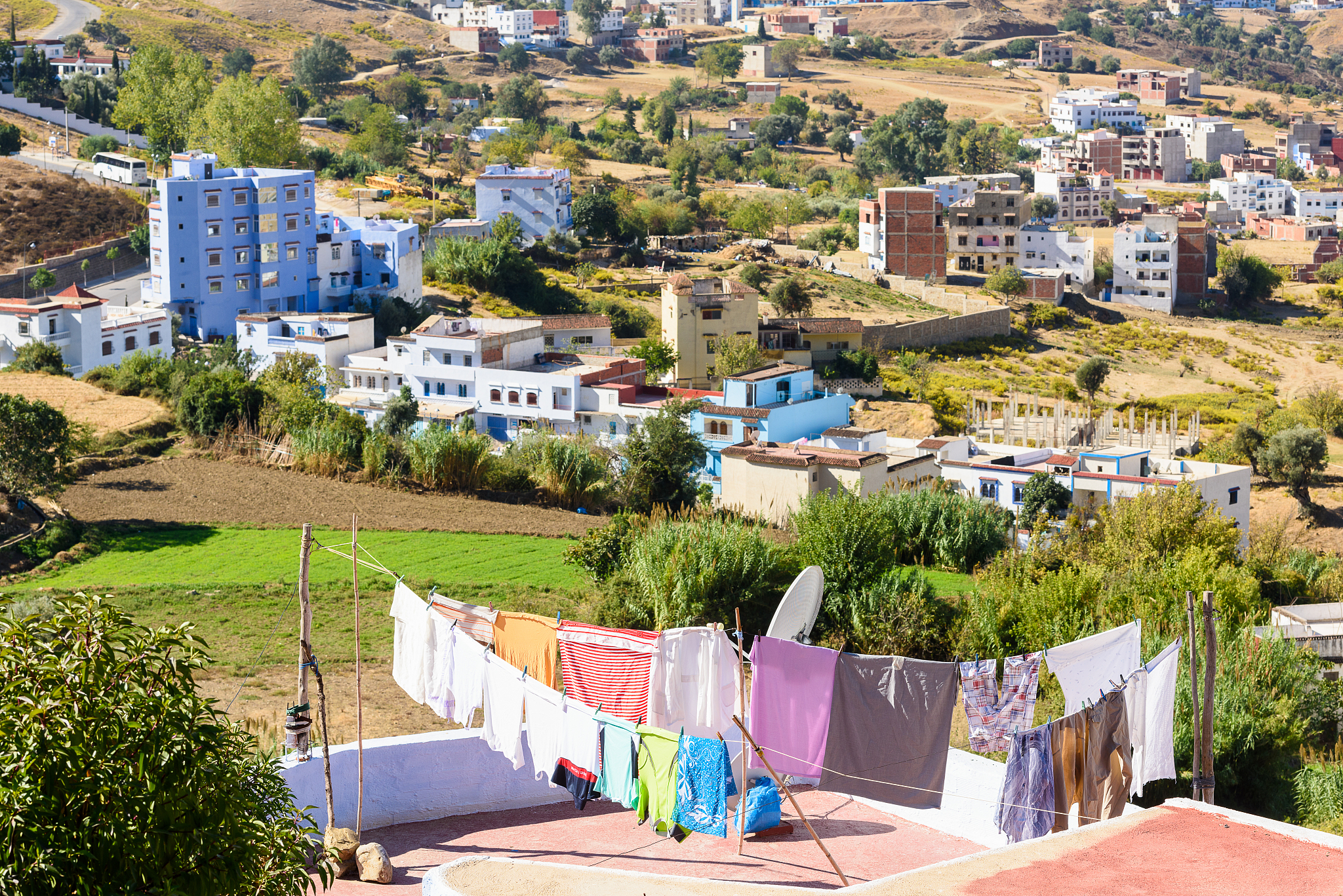 chefchaouen, small town in northwest morocco famous by its blue 