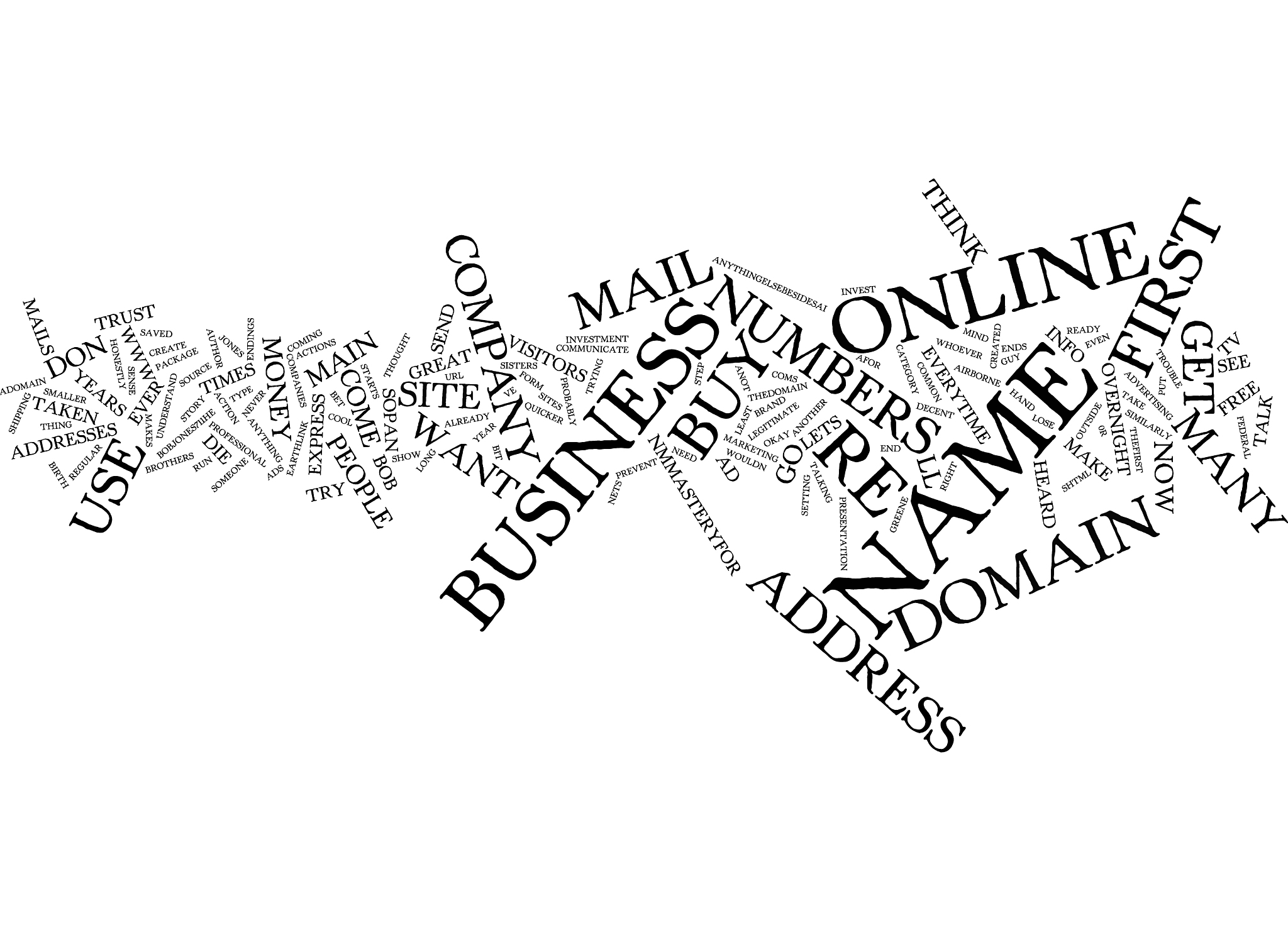 get your own domain name or die online text
