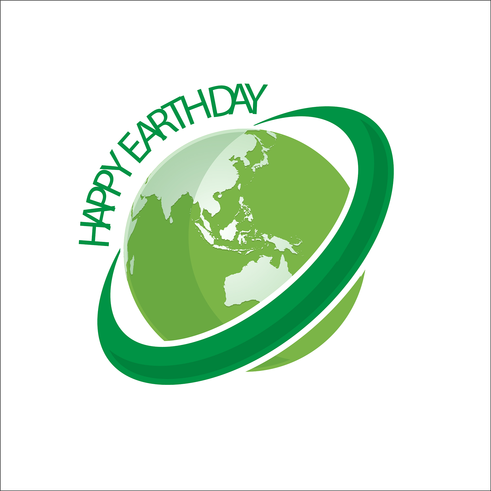 happy earth day logo