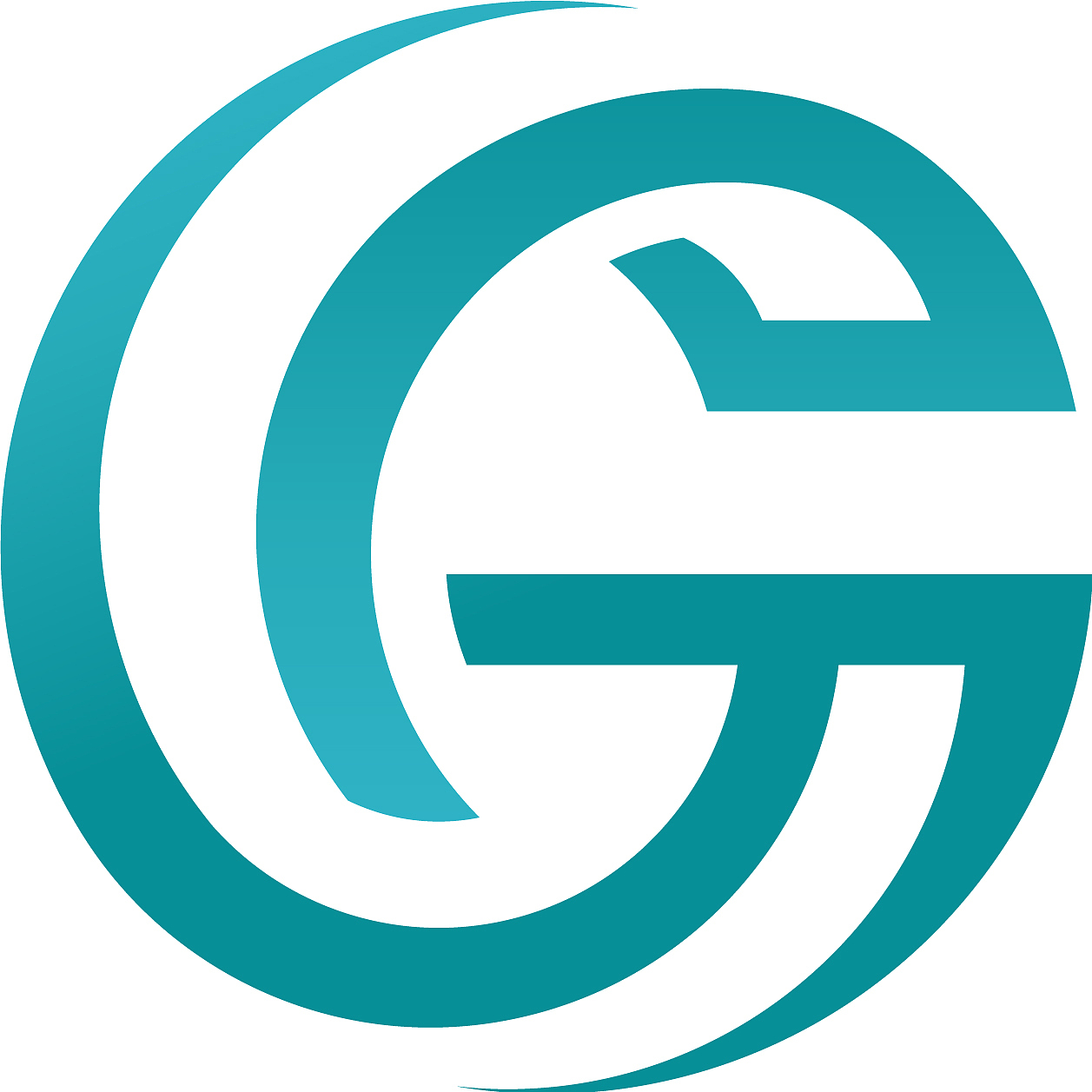 abstract best letter g circle style logo concept