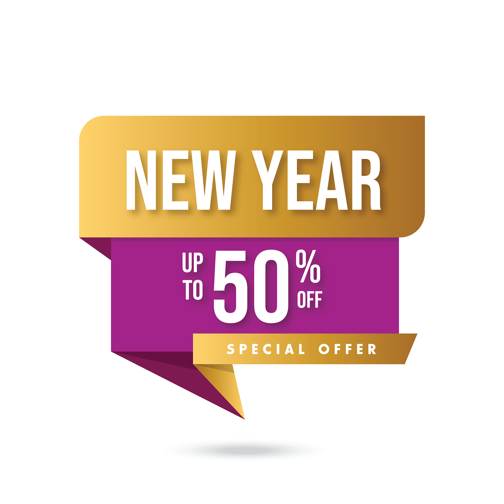 happy new year sale banner. seasonal sale template. stock illust