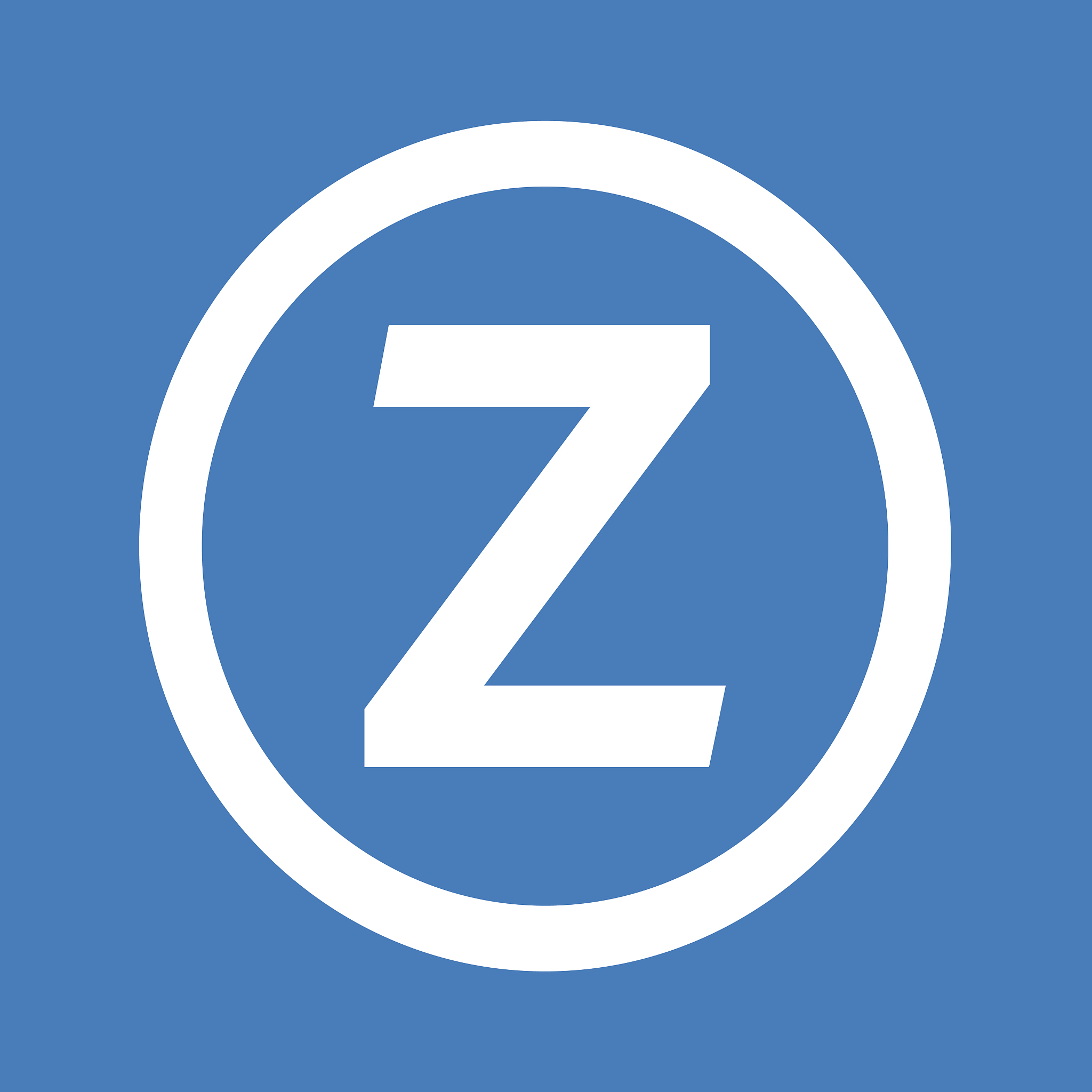 basic font letter z icon illustration design