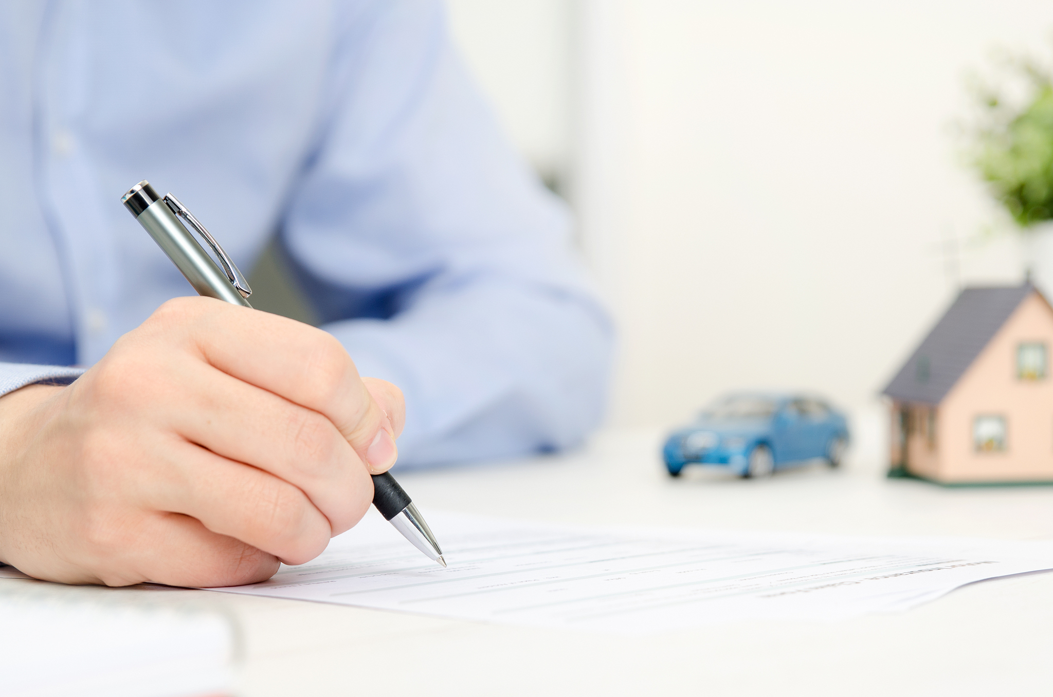 insurance agent in office