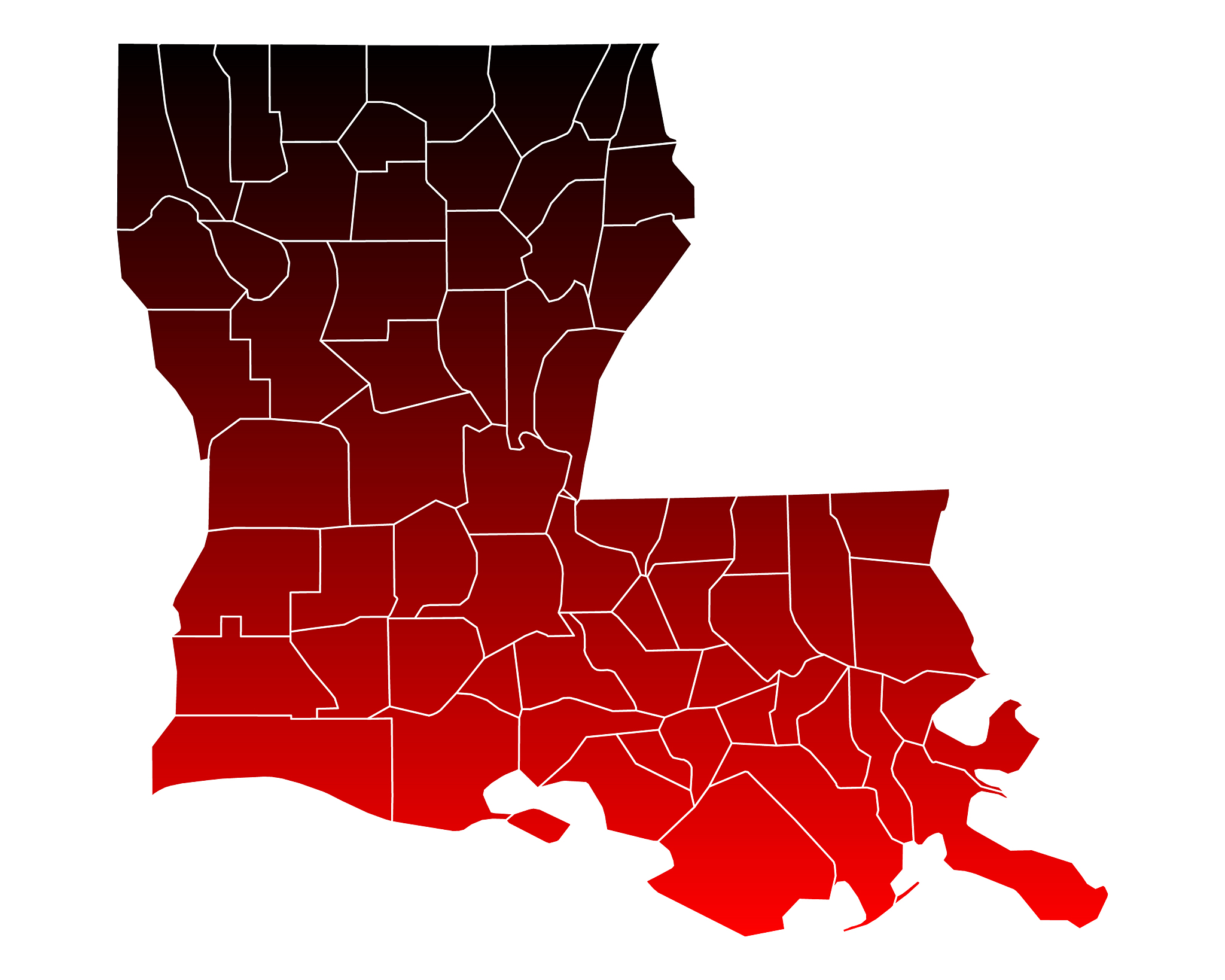 map of louisiana