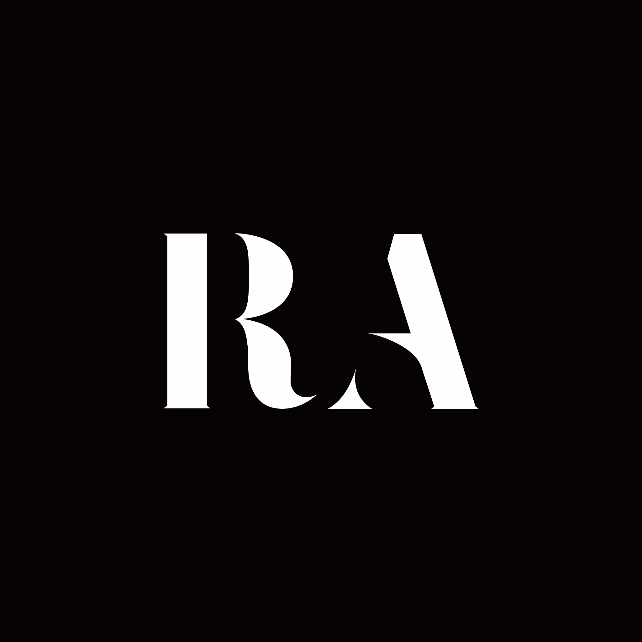 ra logo letter initial logo designs template