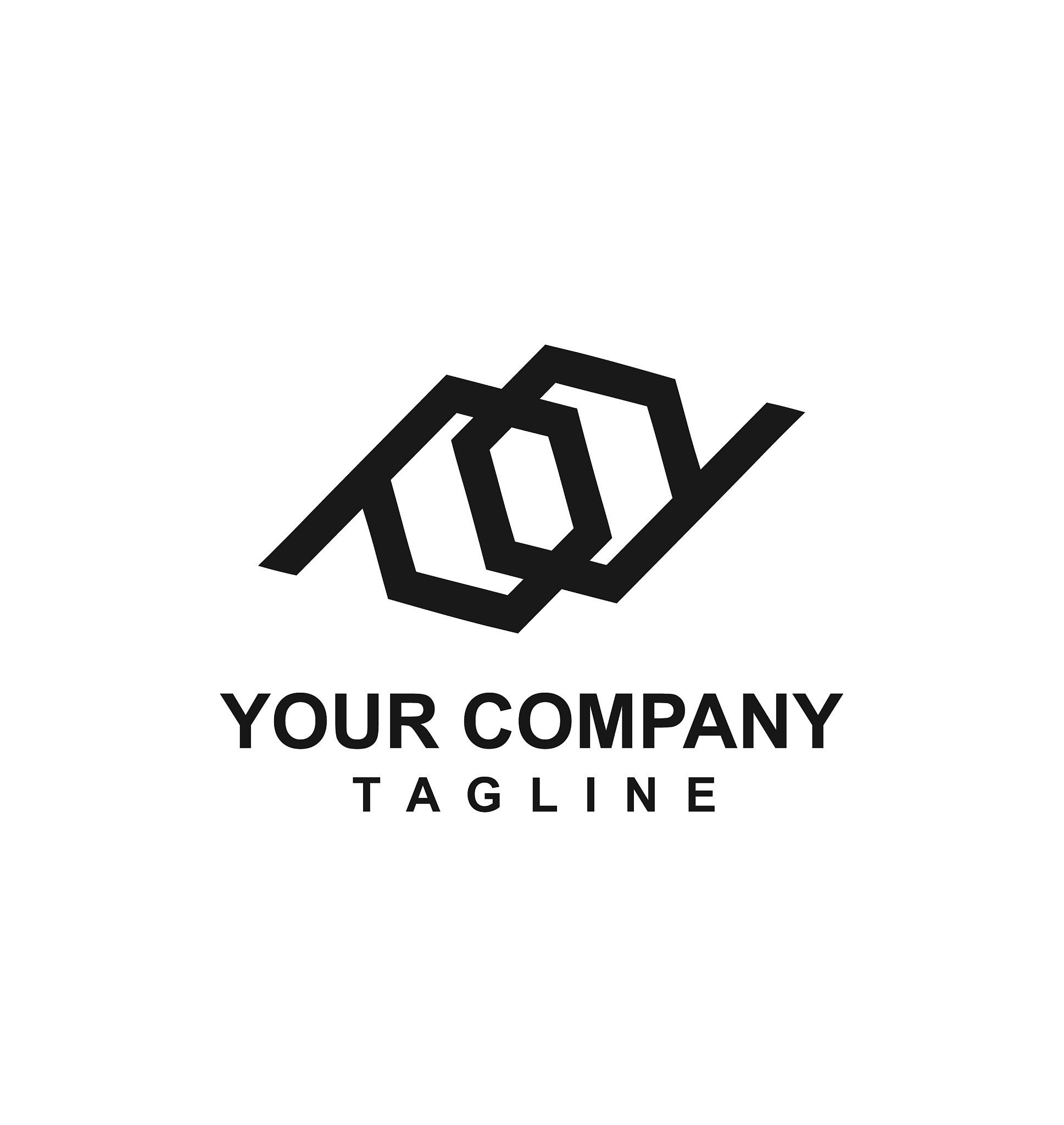 pd pq pp initials geometric logo and icon