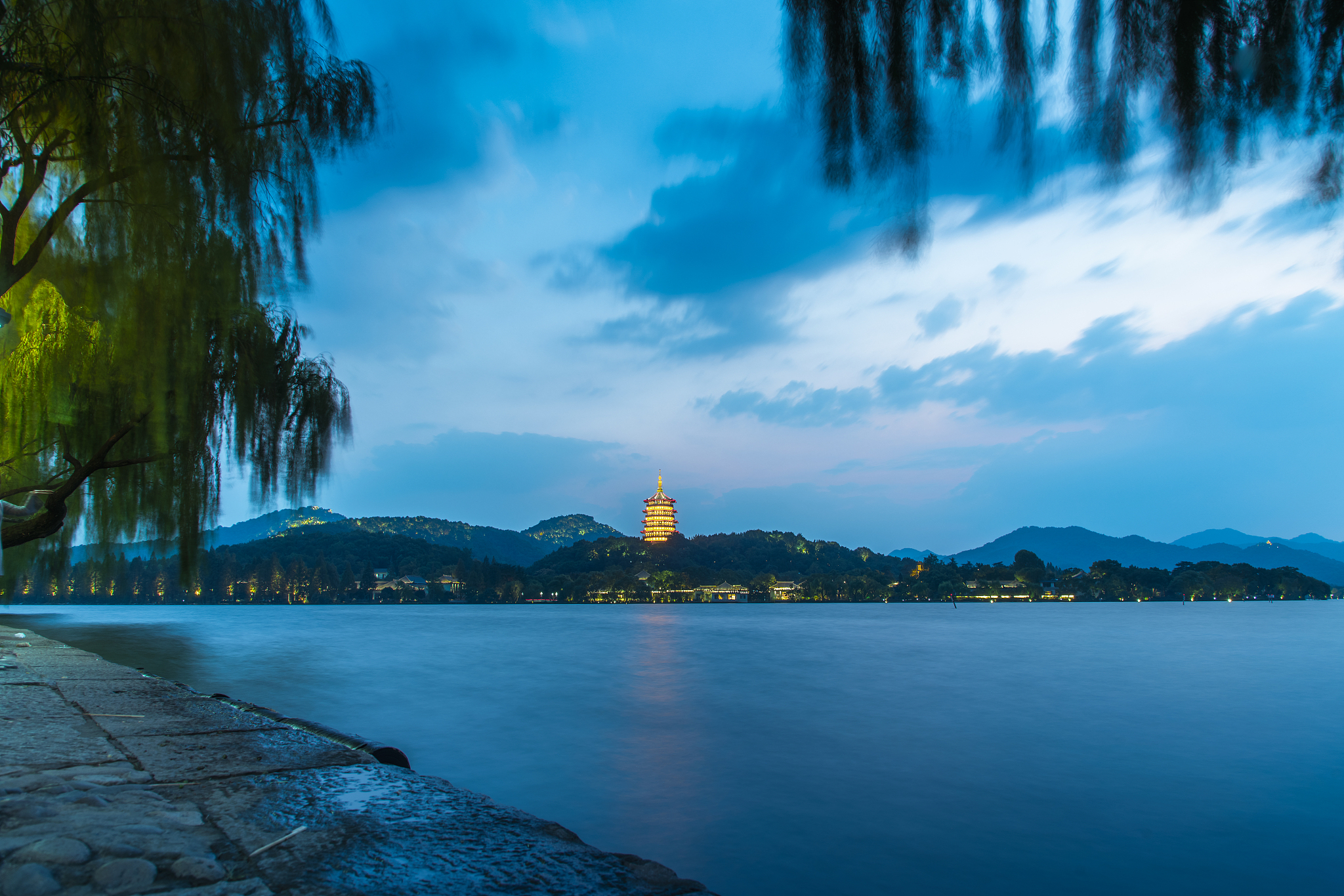 杭州西湖夜景