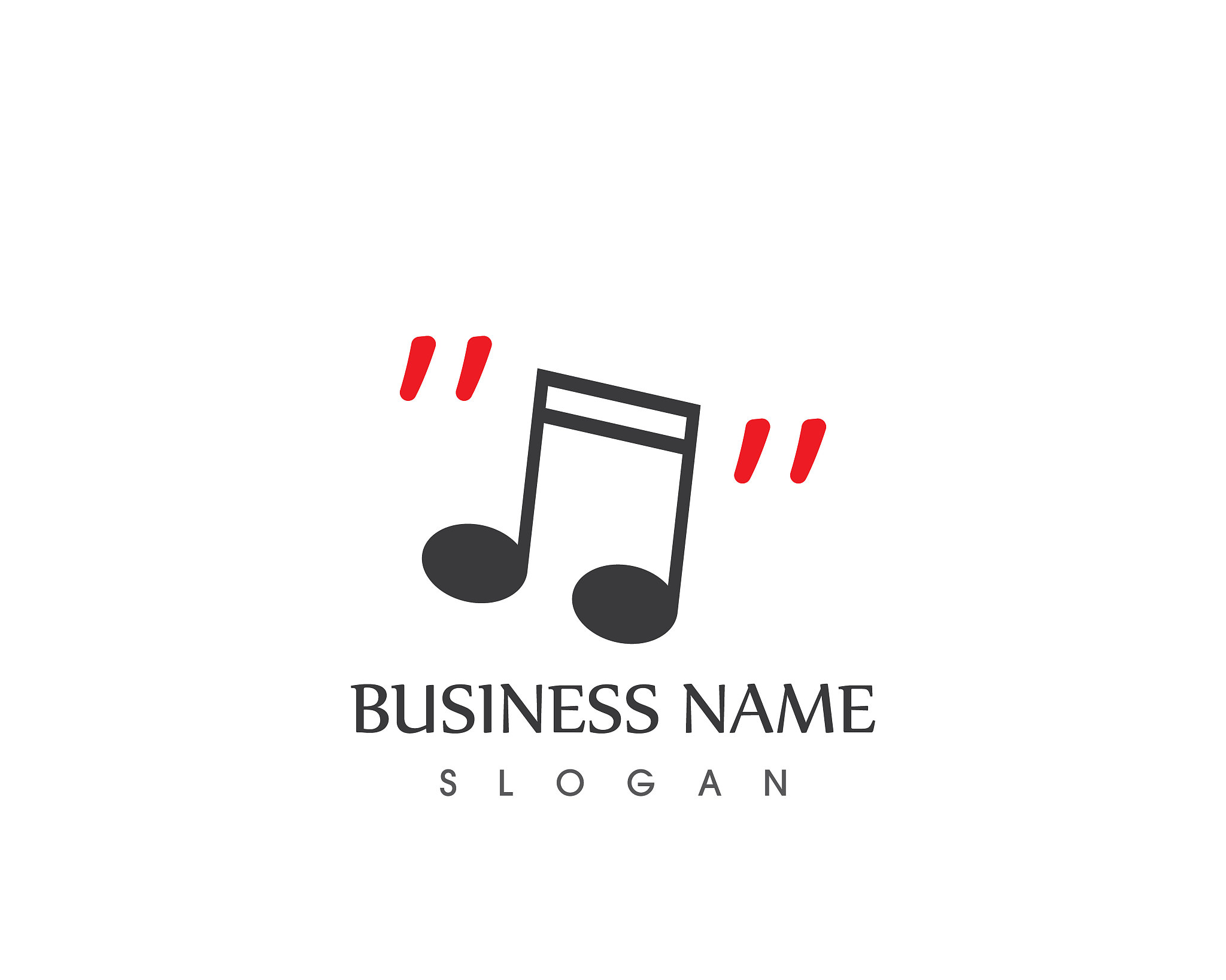 music note icon template