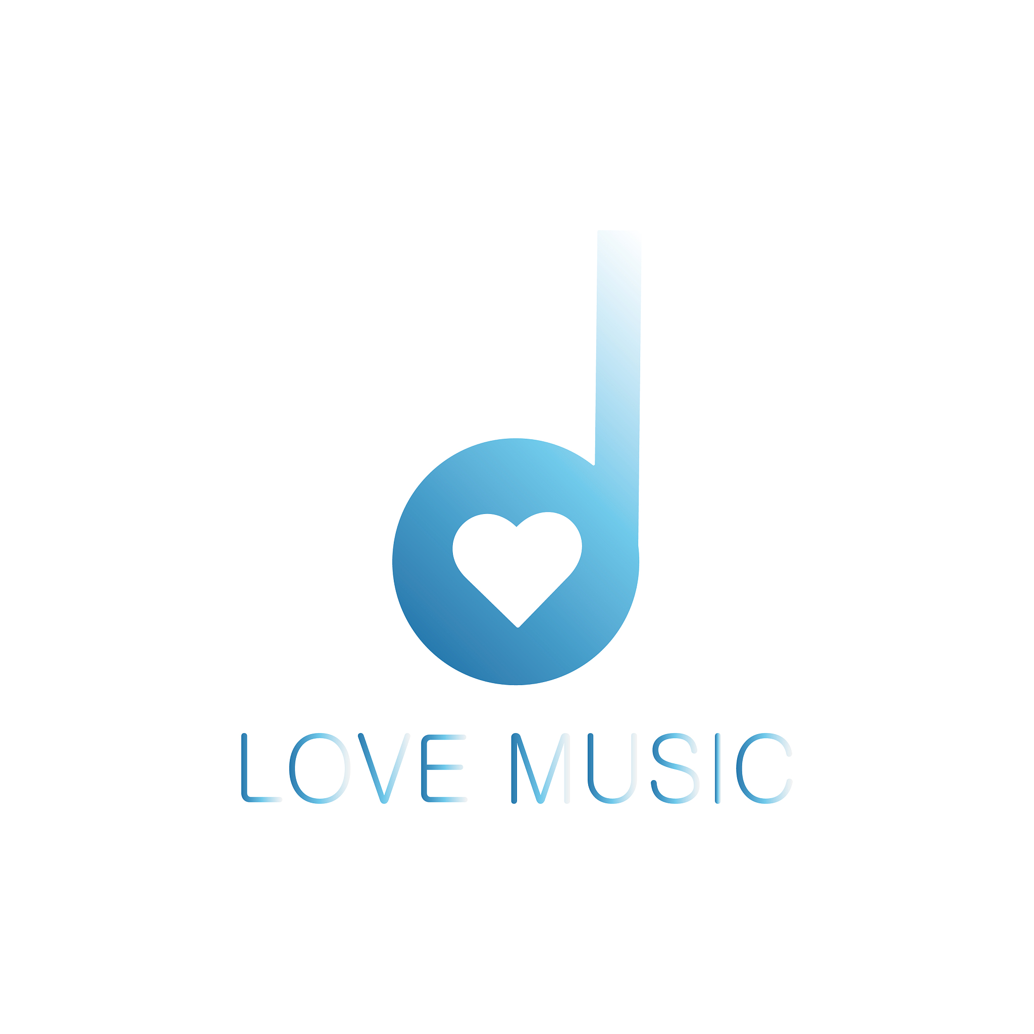 icon of a musical note with the heart inside