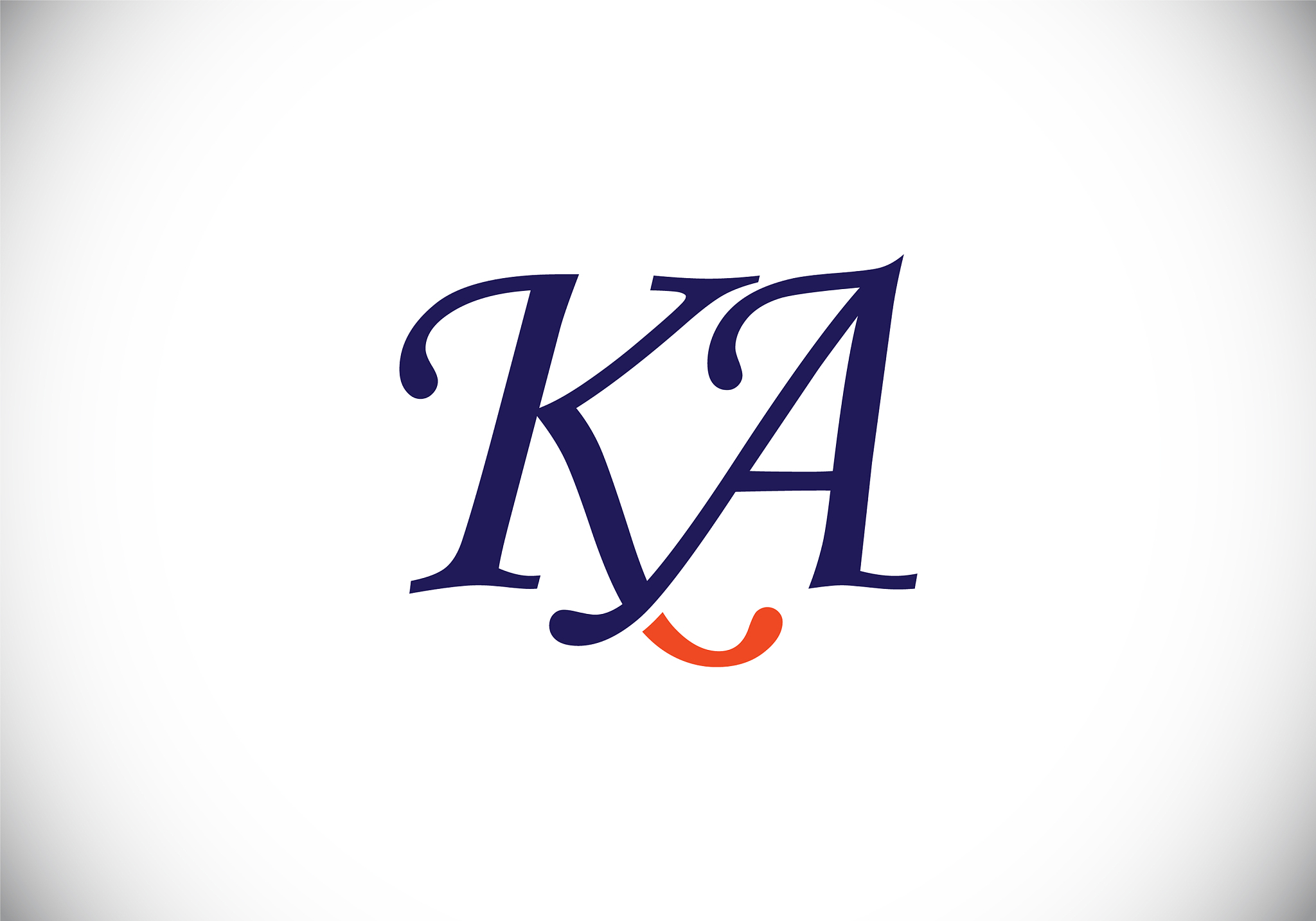 initial monogram letter k a logo design template