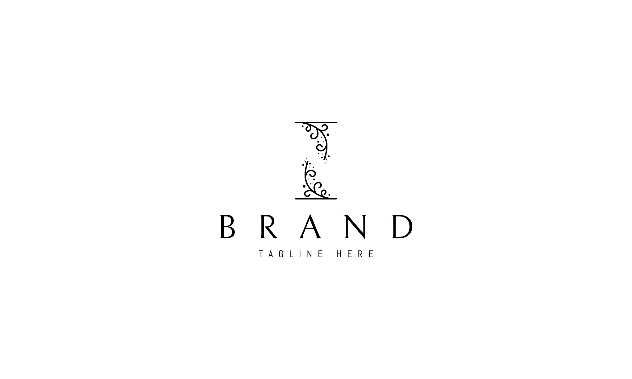 vector elegant logo on which the abstract image of the letter n 