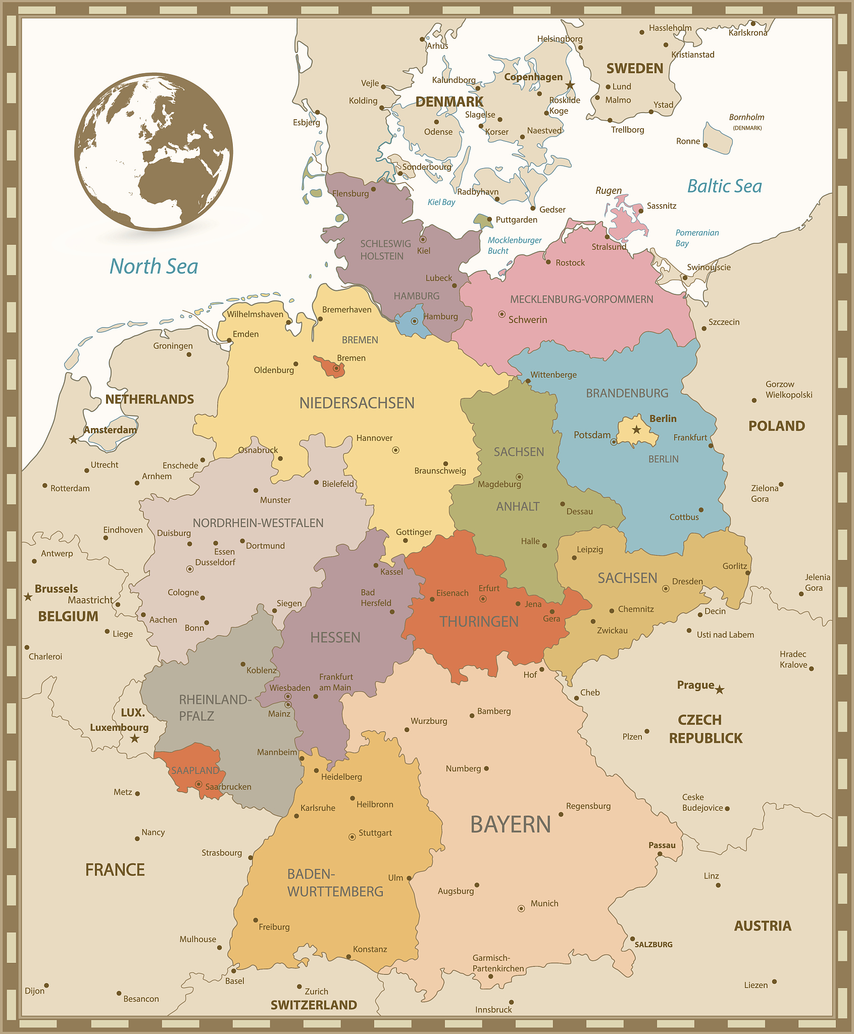 Major Cities in Germany: English Names & List