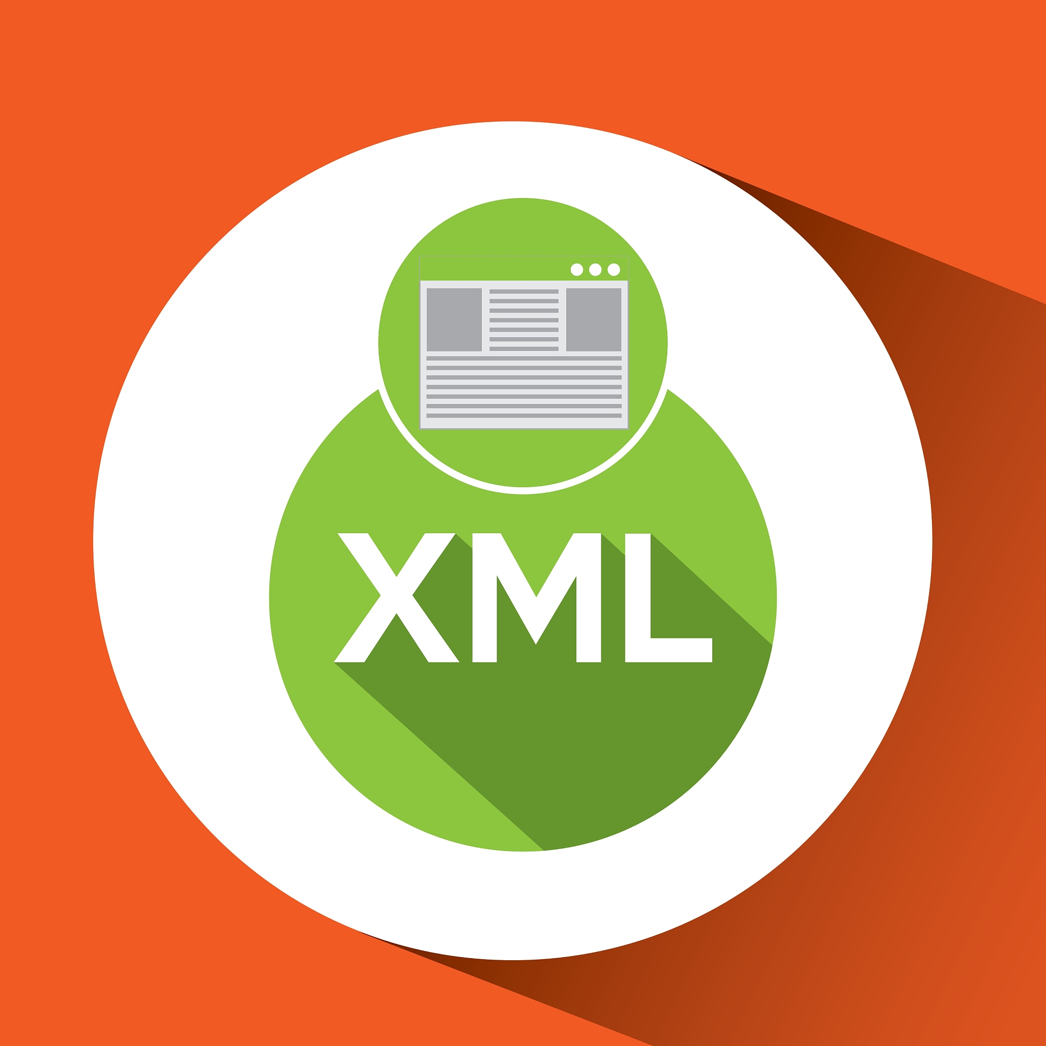 web development page code xml