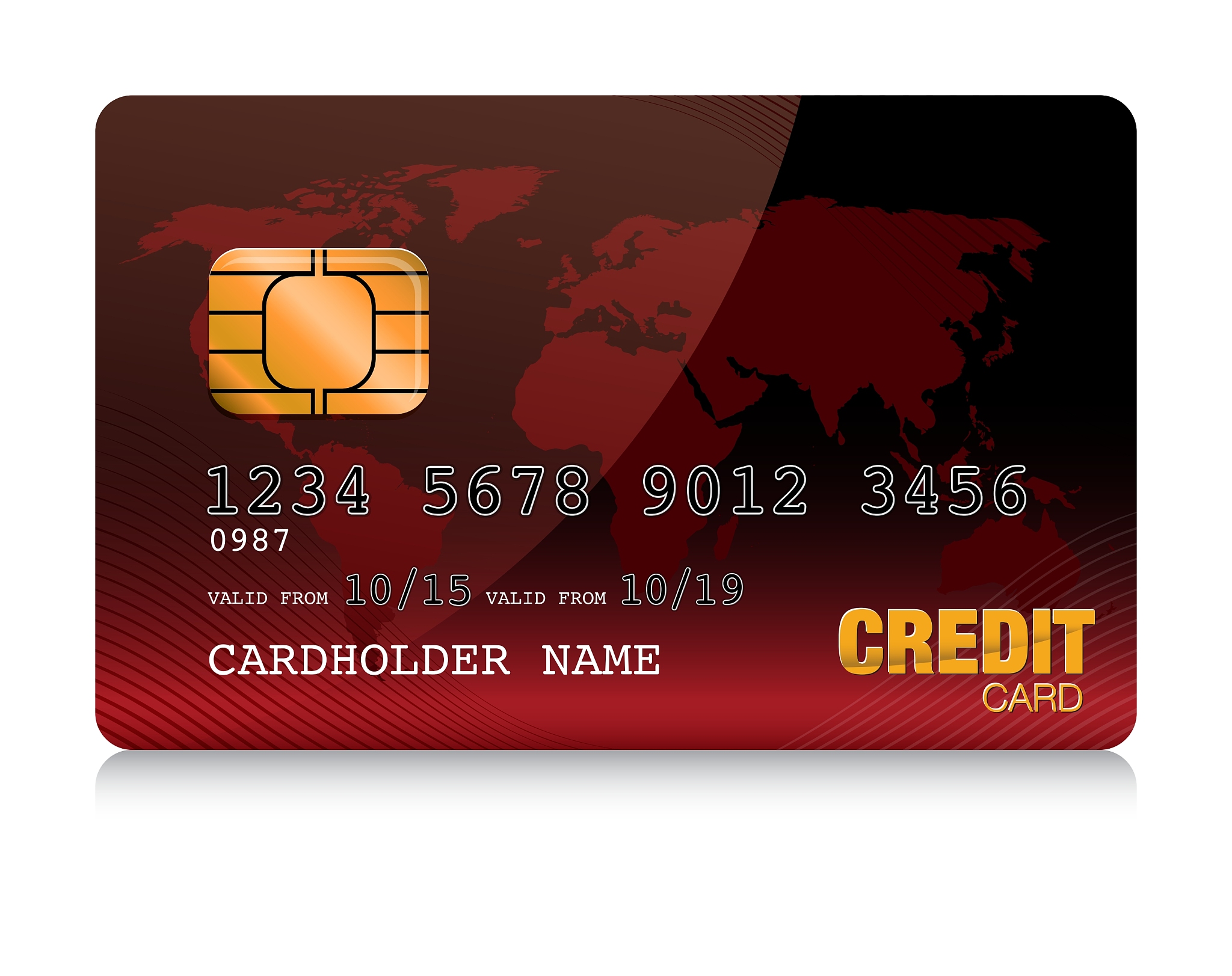 red credit card