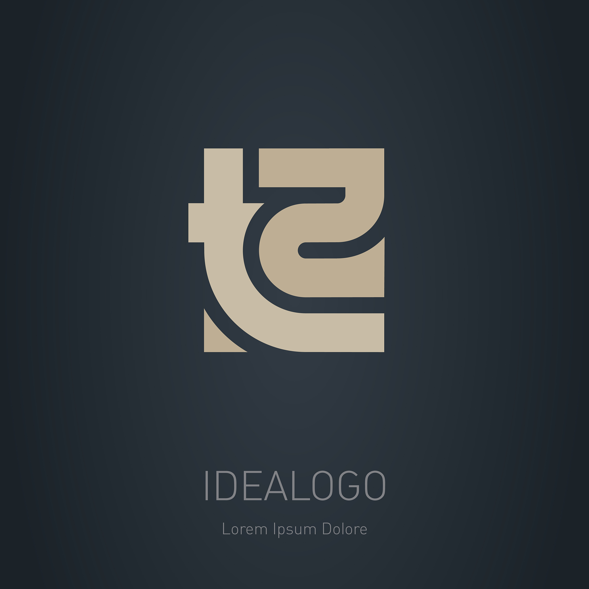 t2 - logotype, design element or icon. vector monogram. t and 2 