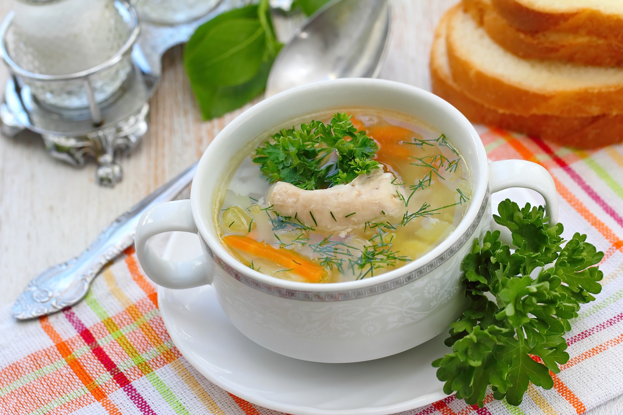 chicken soup with vegetables