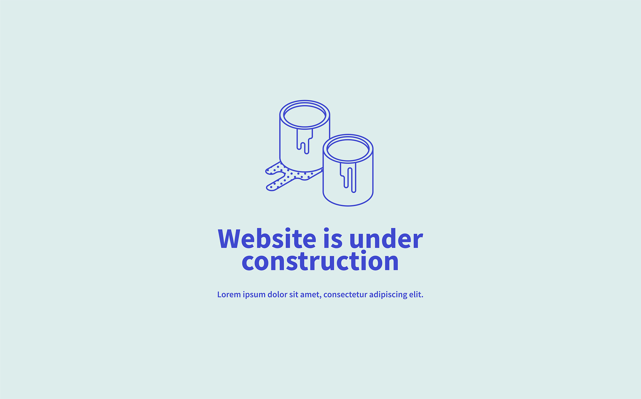 website under construction page