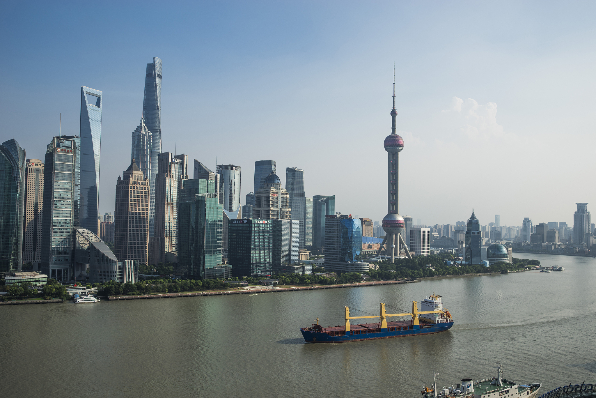 modern skyscrapers in shanghai