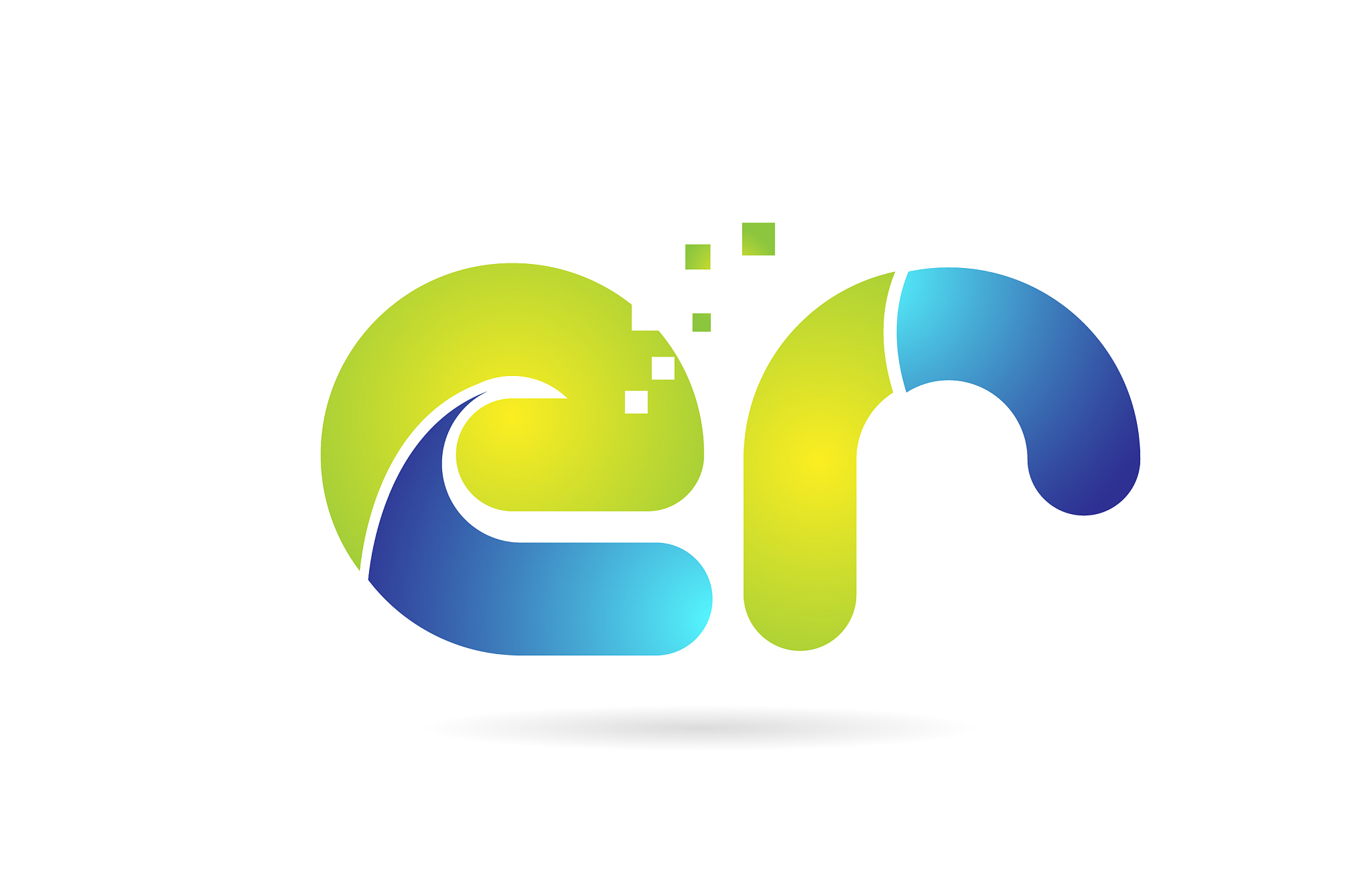er e r blue green combination alphabet letter
