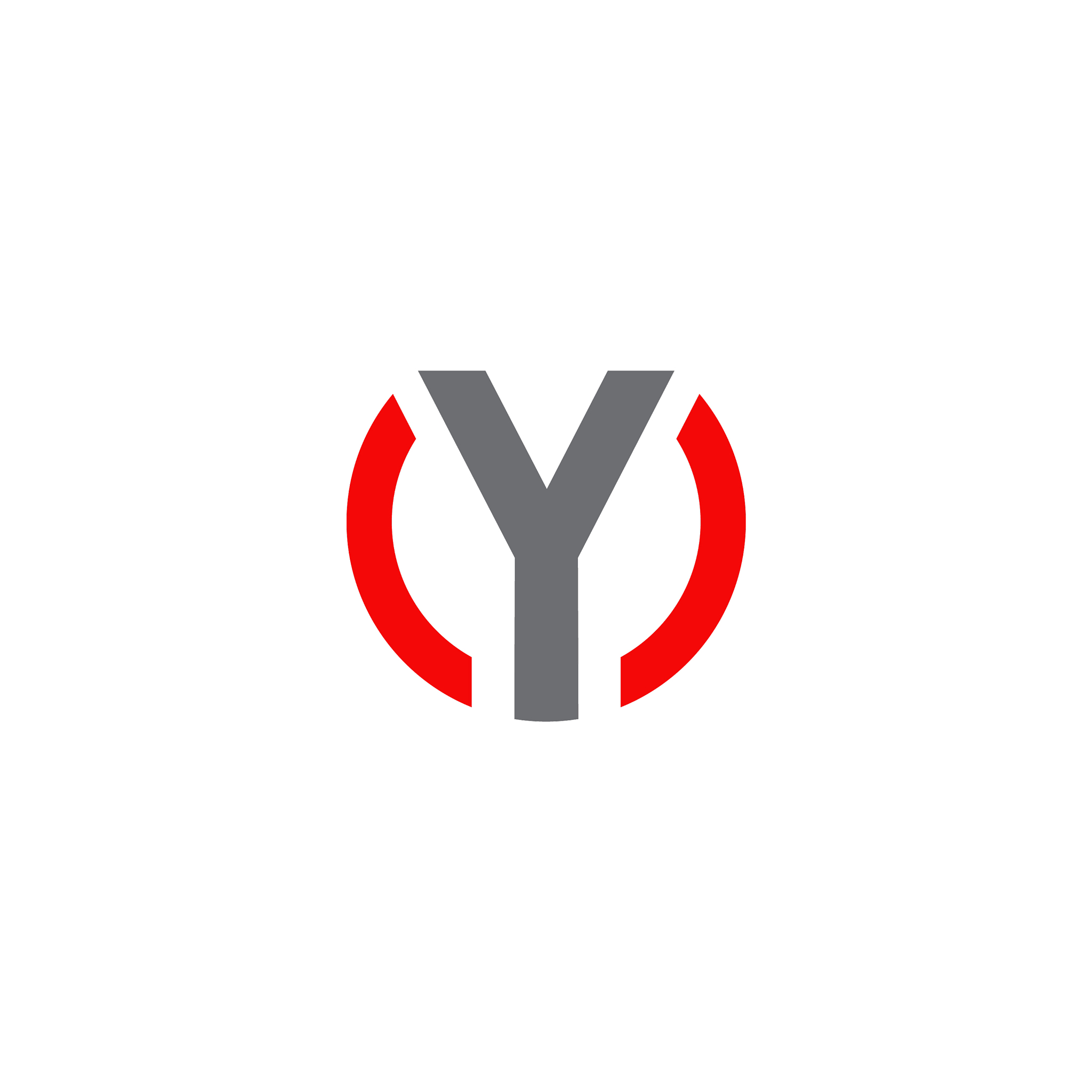 y letter initial icon logo design template