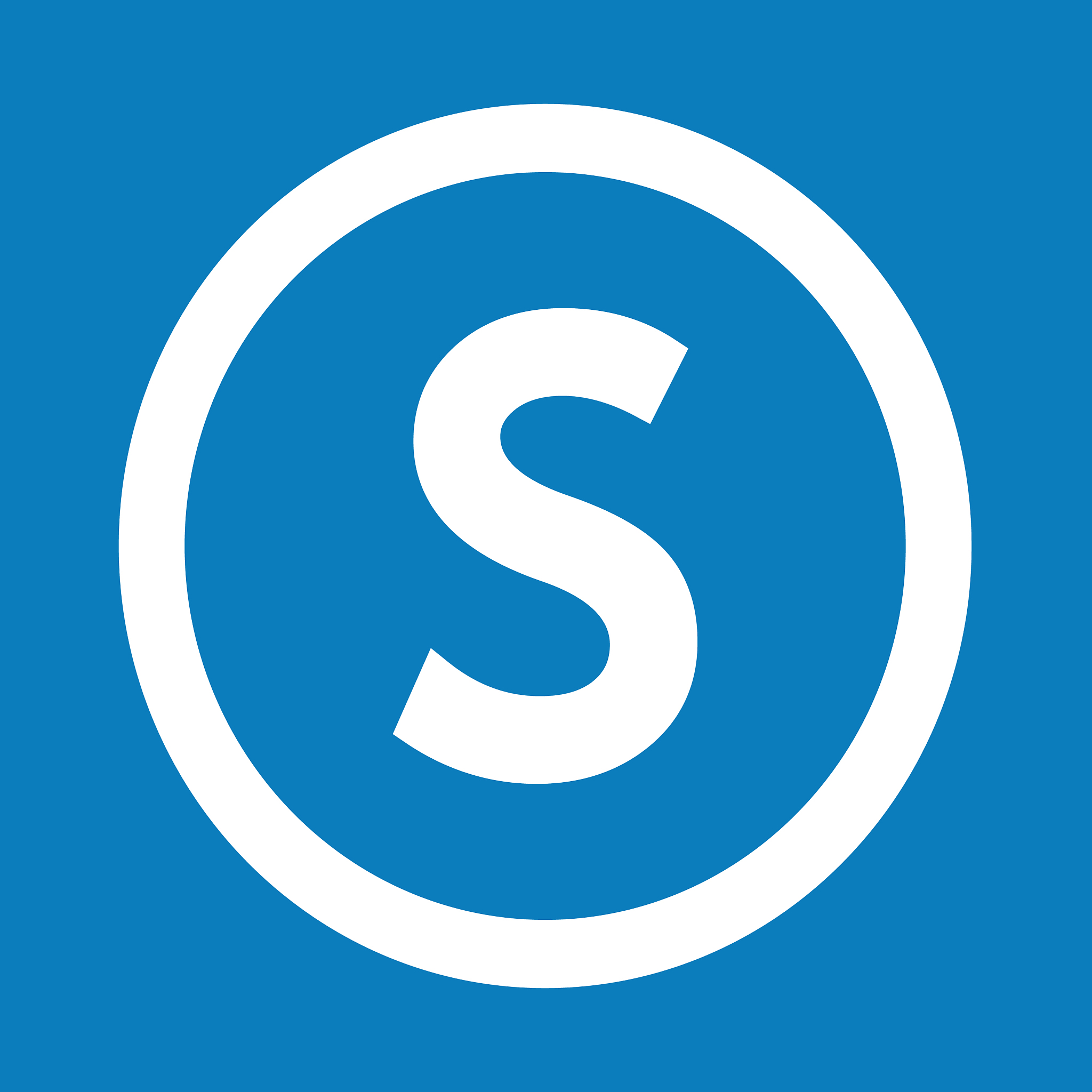 basic font letter s icon design