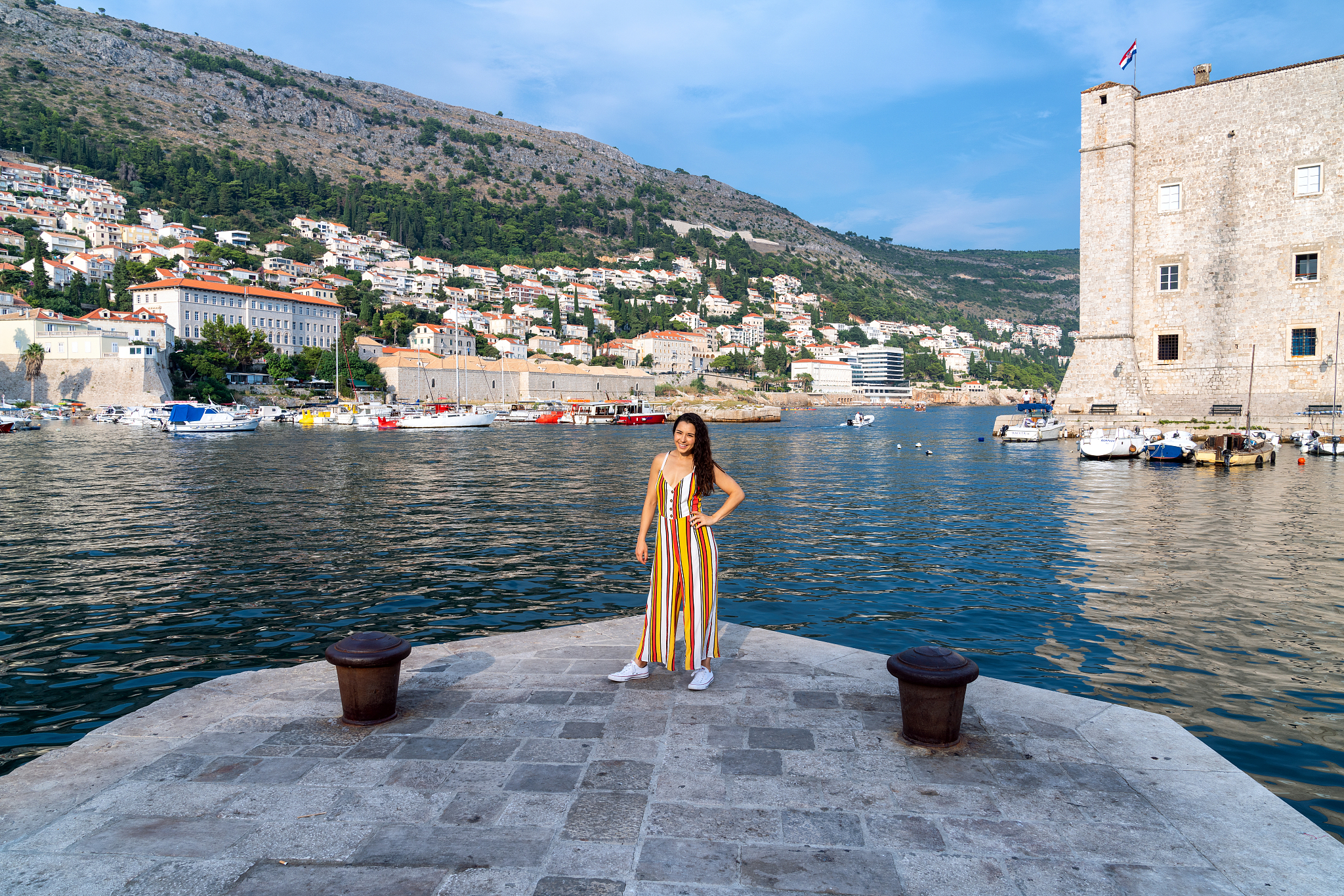 tourism in croatia - young adult tourist dubrovnik