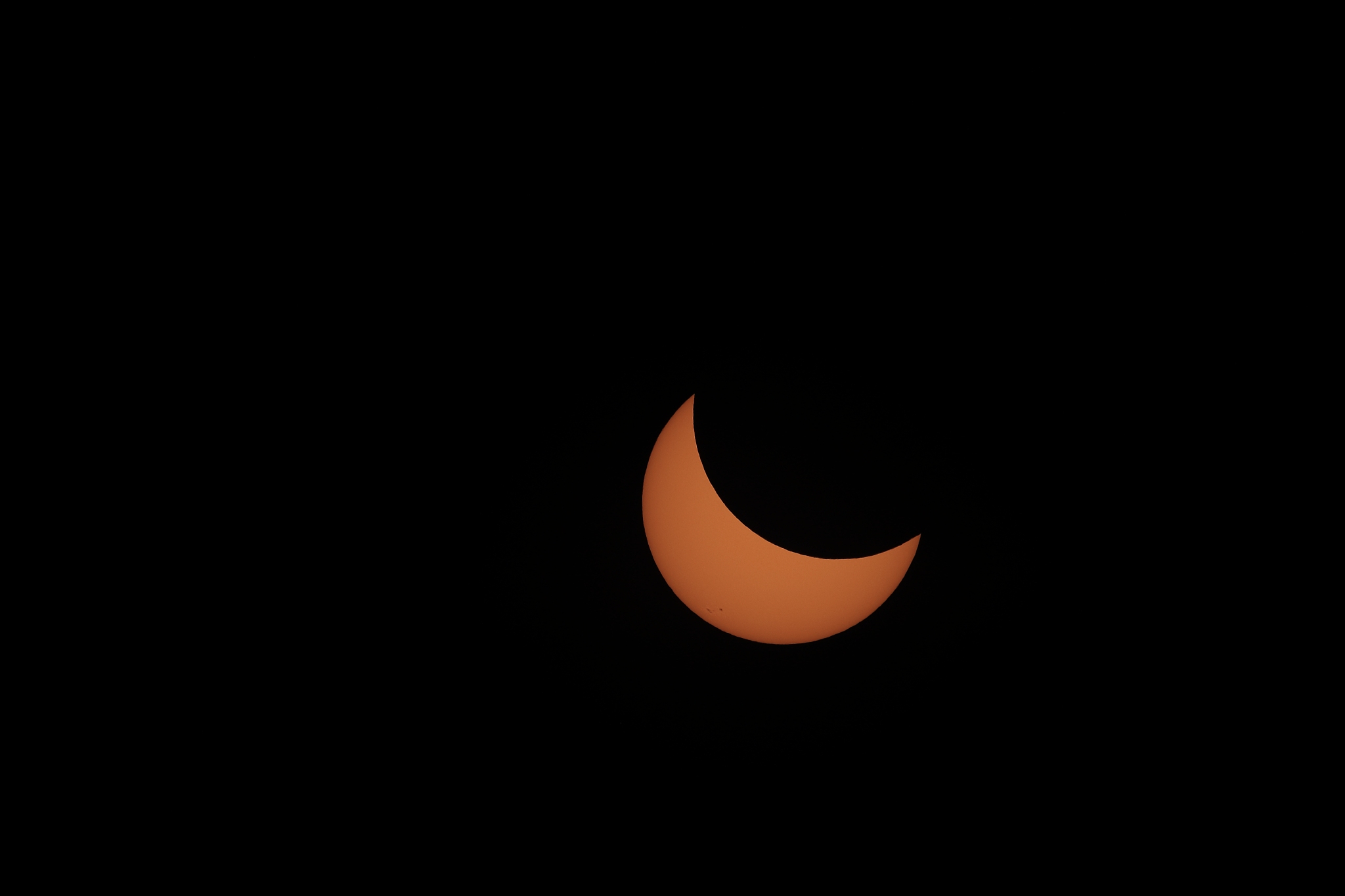 sun eclipse august 21, 2017 kimberly oregon, usa