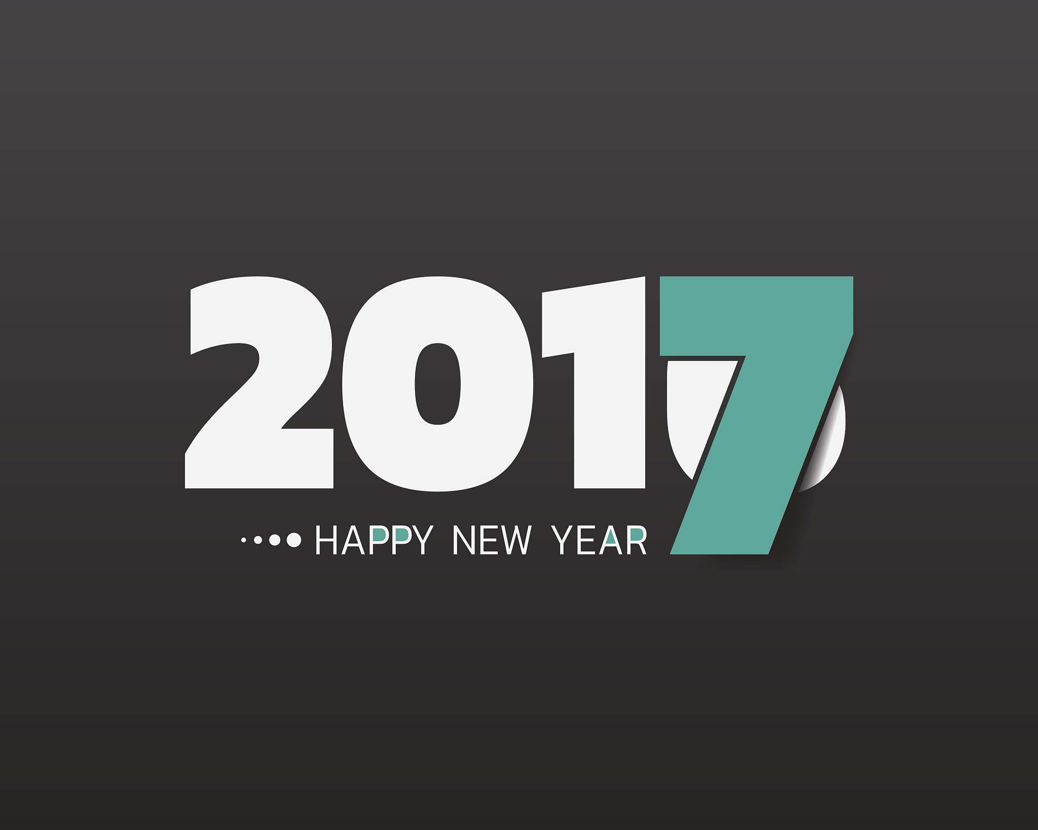 happy new 2017 year. greetings card. colorful design. vector ill