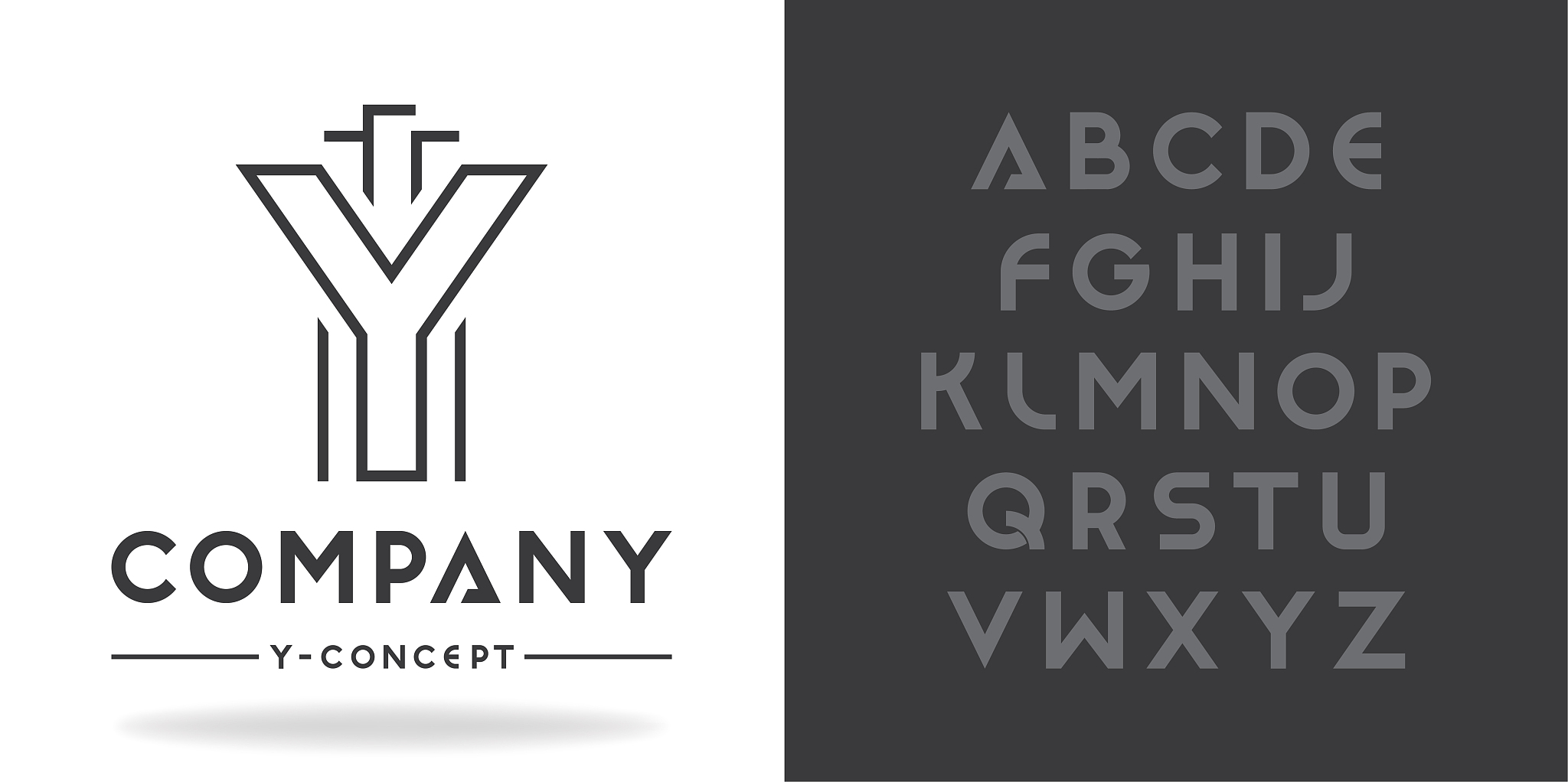 real estate, business logo template. font character design and f