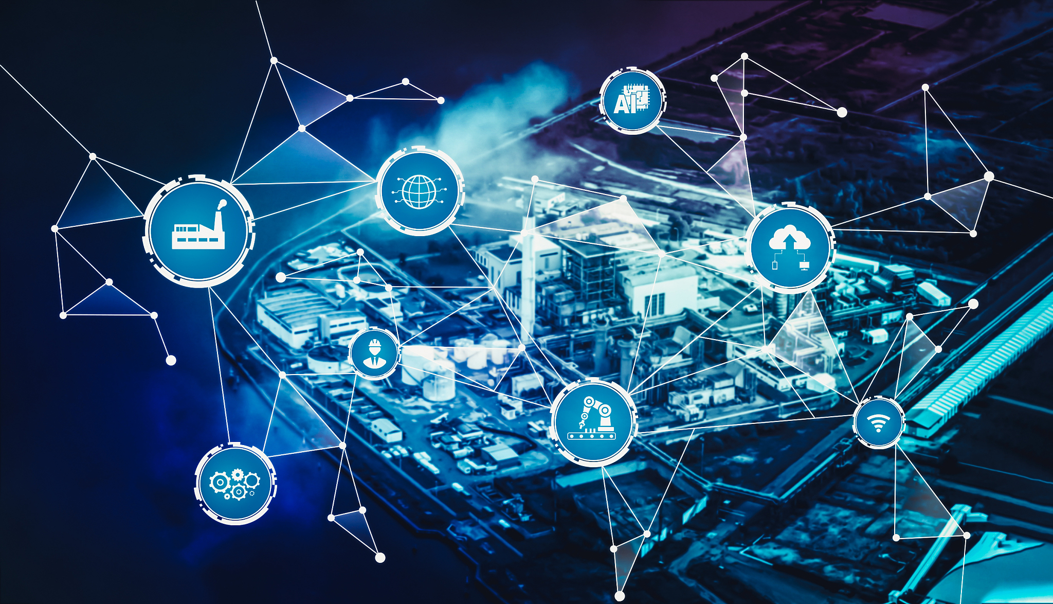 industry 4.0 technology concept - smart factory for fourth indus